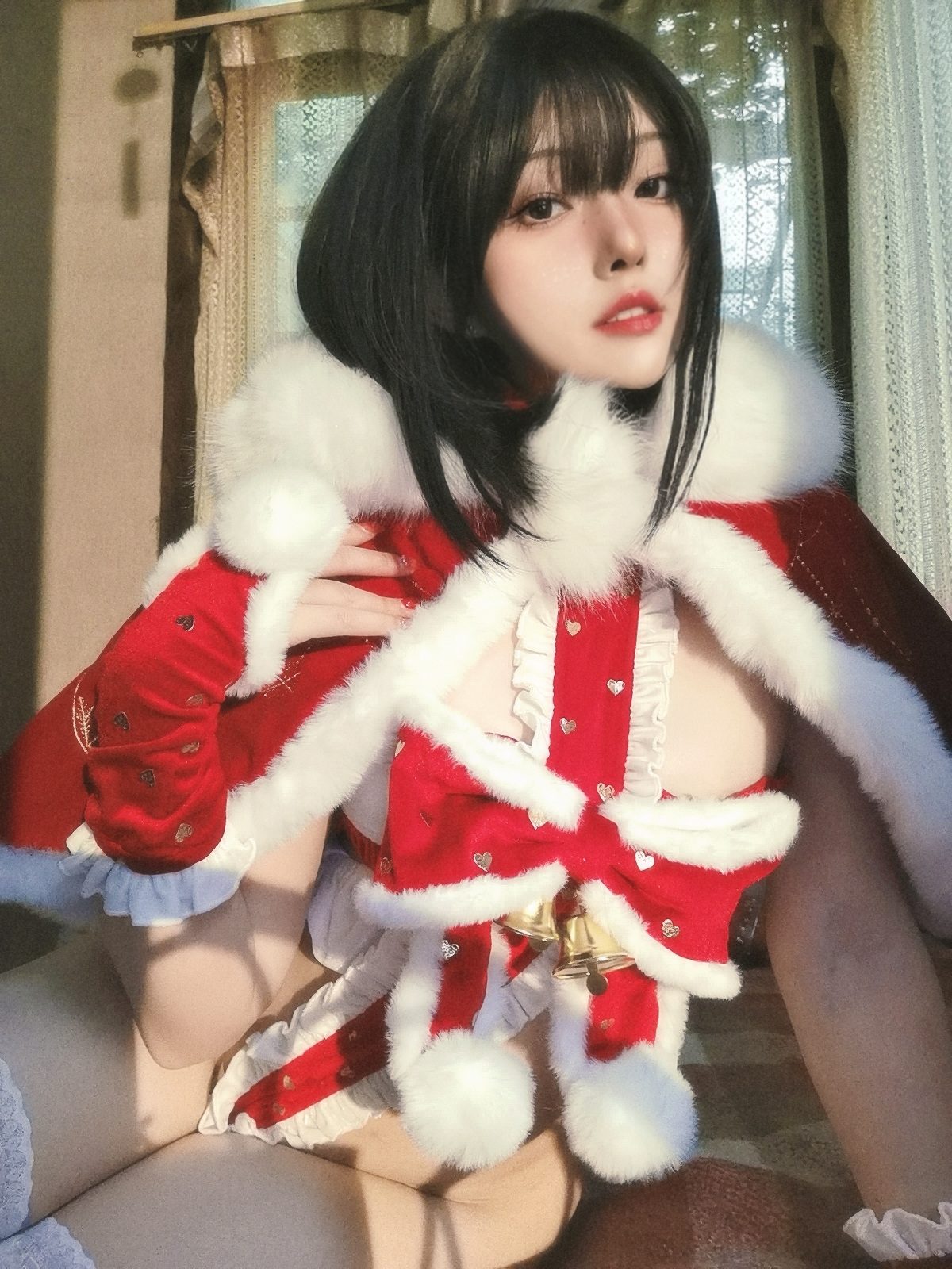 Natsuko夏夏子 圣诞雪精灵 COS写真