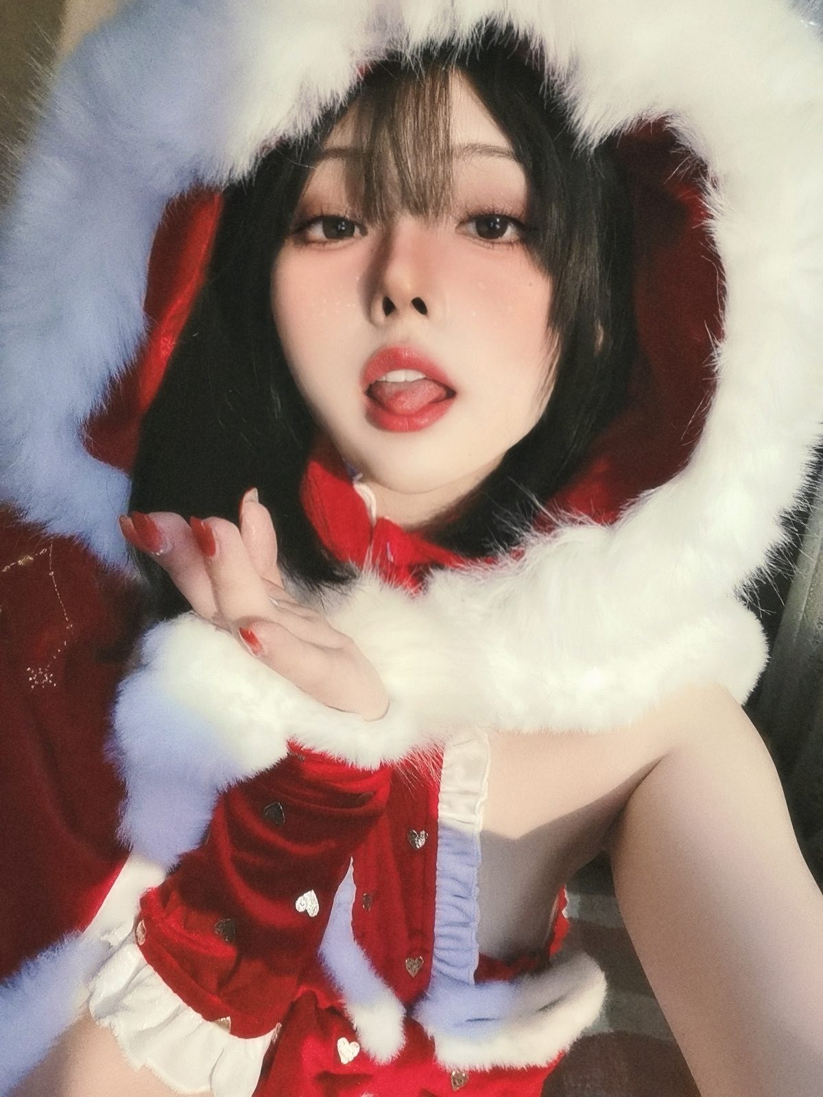 Natsuko夏夏子 圣诞雪精灵 COS写真