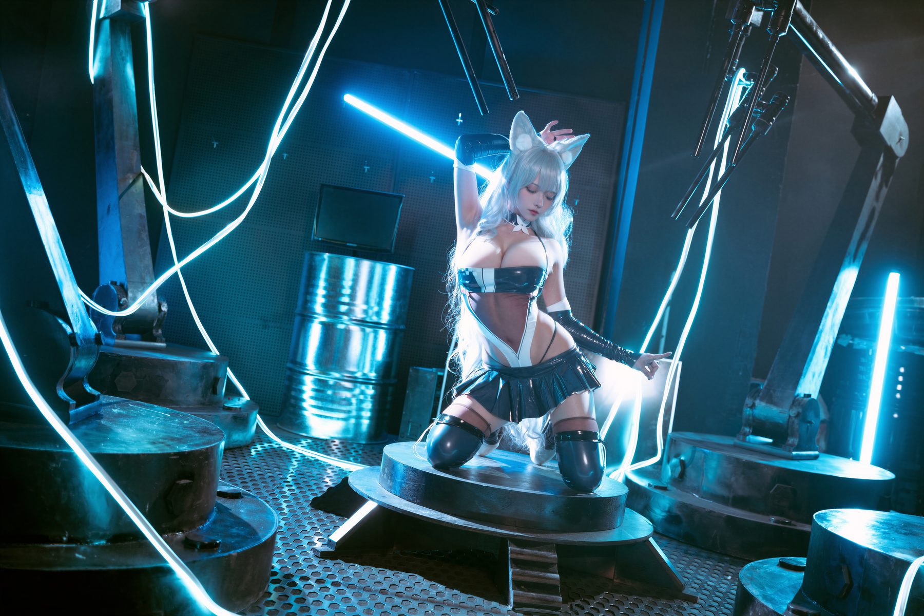 Seya狮砸 碧蓝航线 信浓赛车服 COS写真