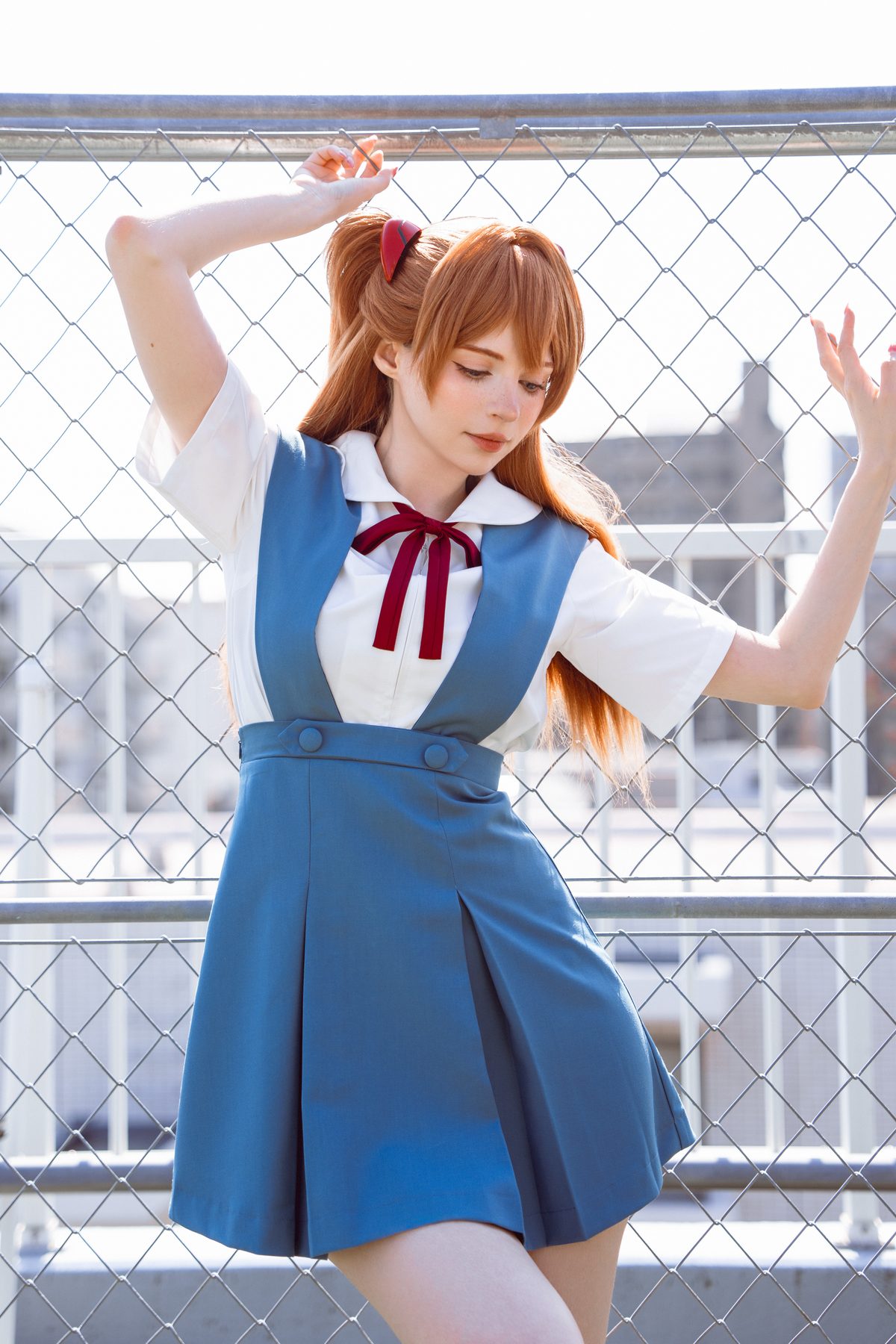 Peachmilky cosplay写真_EVA明日香白丝合集 | Peachmilky COS明日香全套图包 [28P]