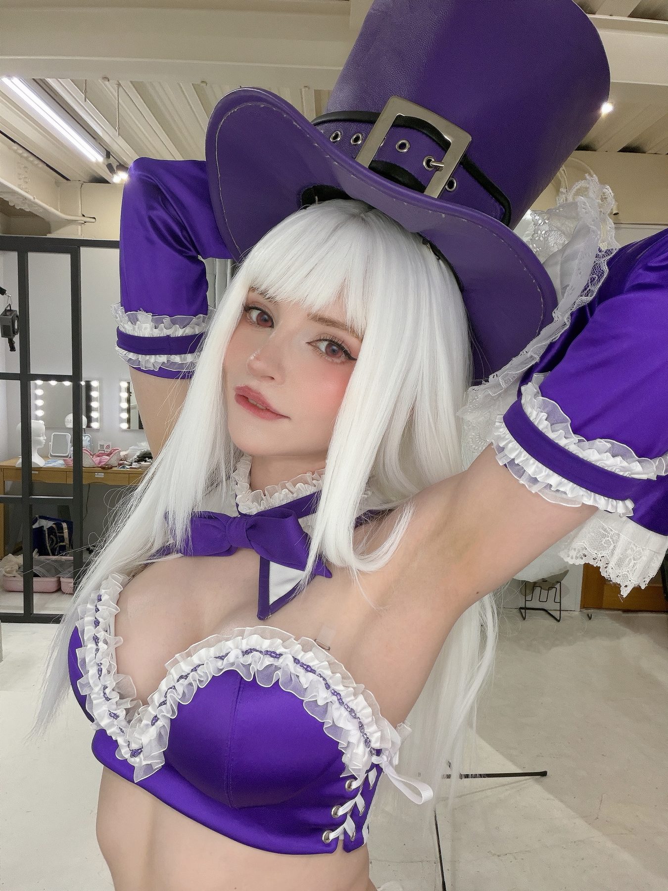 Peachmilky cosplay写真_Ingrid Midnight Bliss合集 | Peachmilky COS白丝大屁股全套图包 [35P2V]