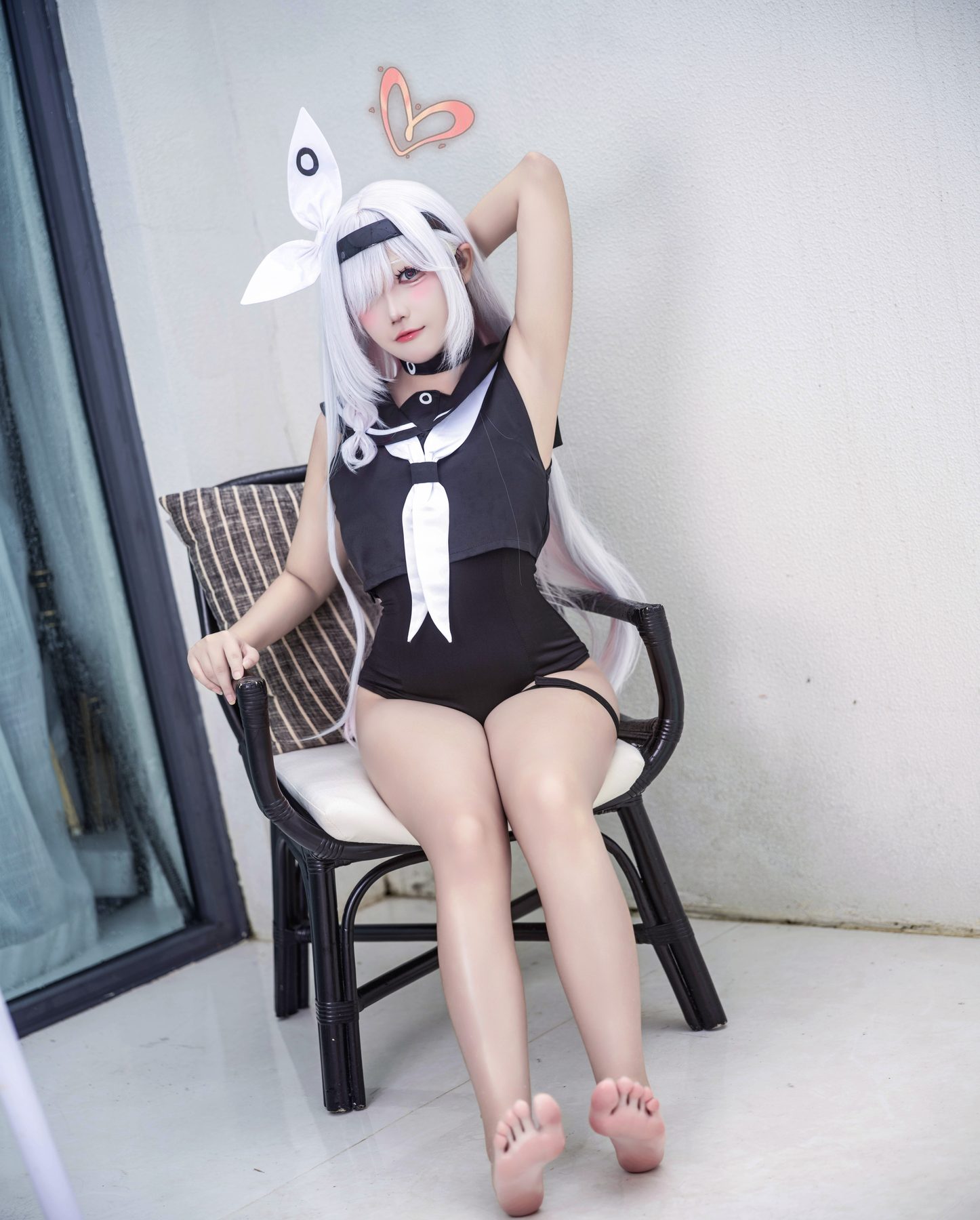 坠星大聪明 普拉娜泳装 Plana Swimsuit 蔚蓝档案 COS写真