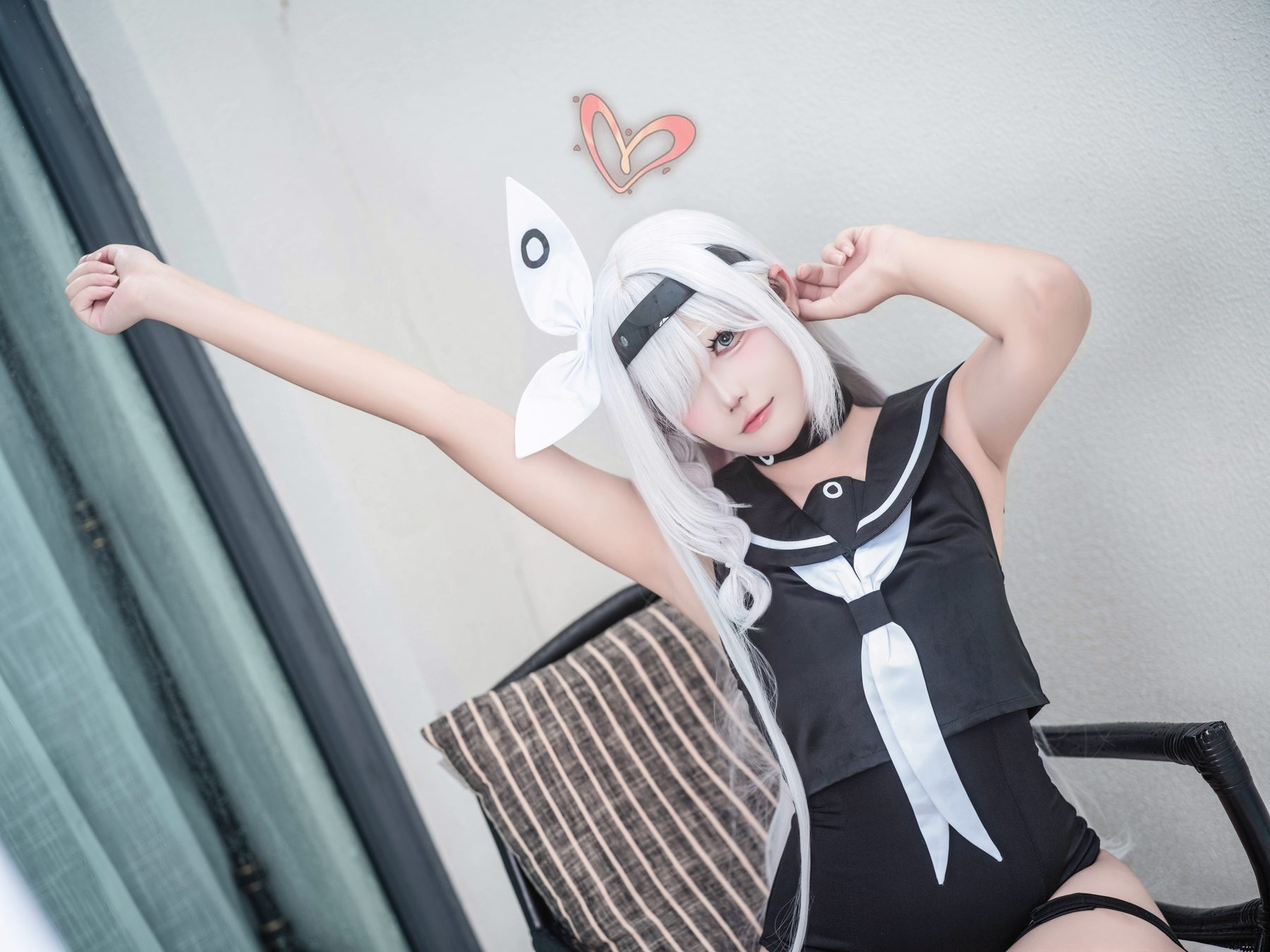 坠星大聪明 普拉娜泳装 Plana Swimsuit 蔚蓝档案 COS写真