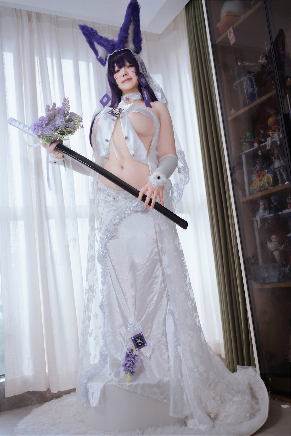 阿半今天很开心 武藏誓约花嫁 碧蓝航线 COS写真