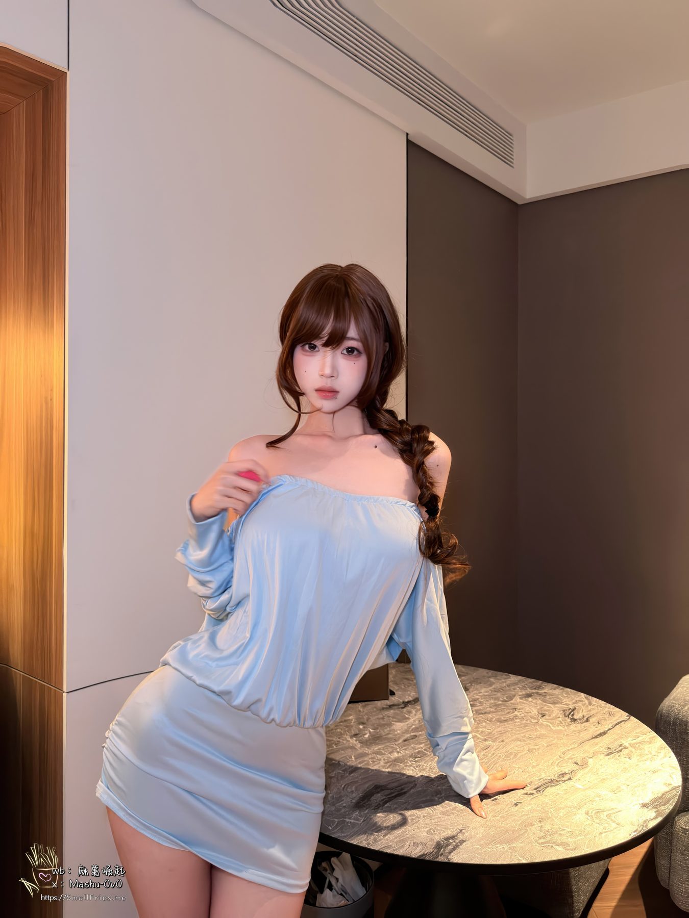 麻薯好吃 淡蓝余韵 COS写真