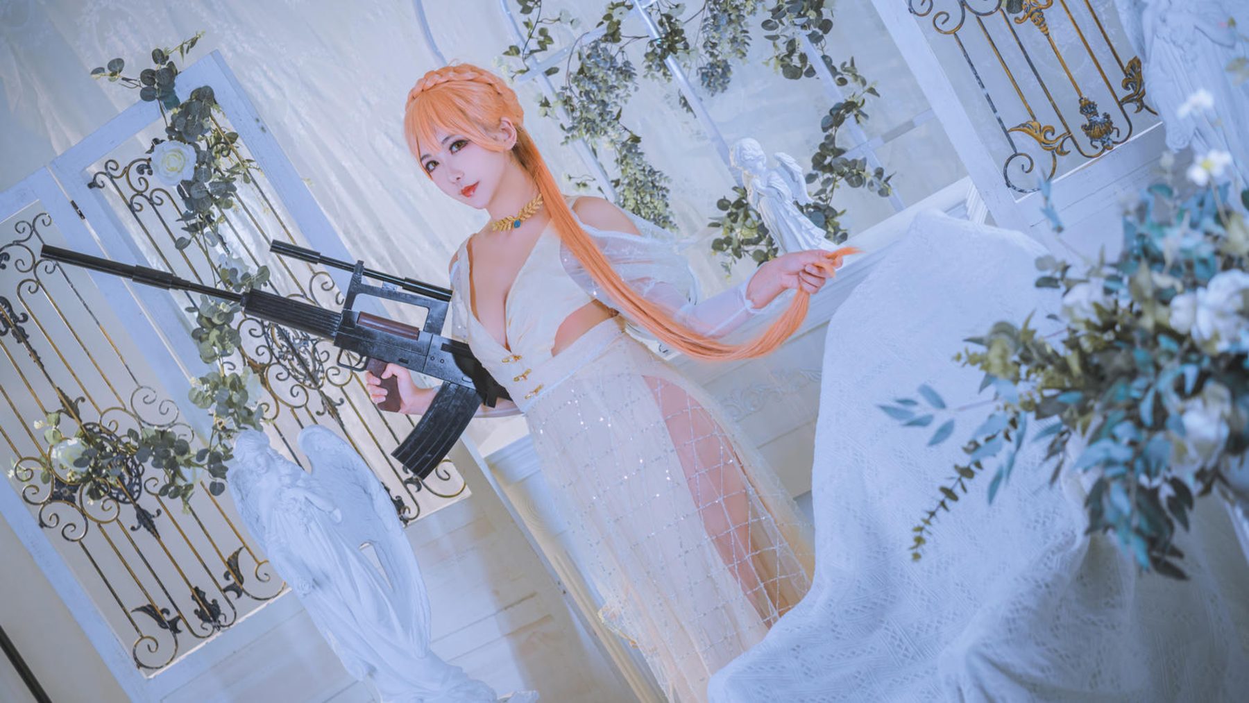 源纱希喵喵喵 OTs-14 花嫁 COS写真
