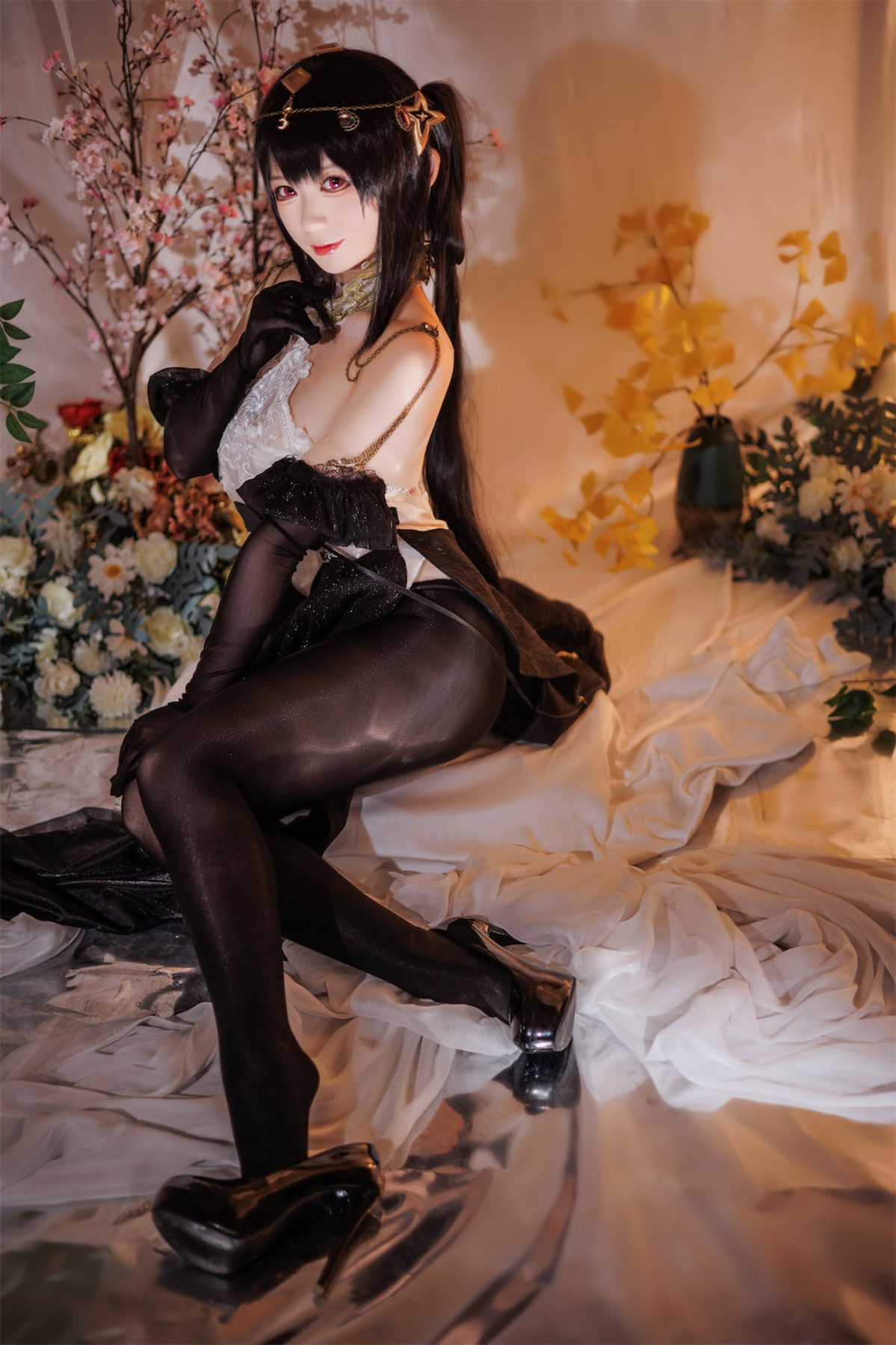 樱落酱w 碧蓝航线 镇海潋滟水色 COS写真