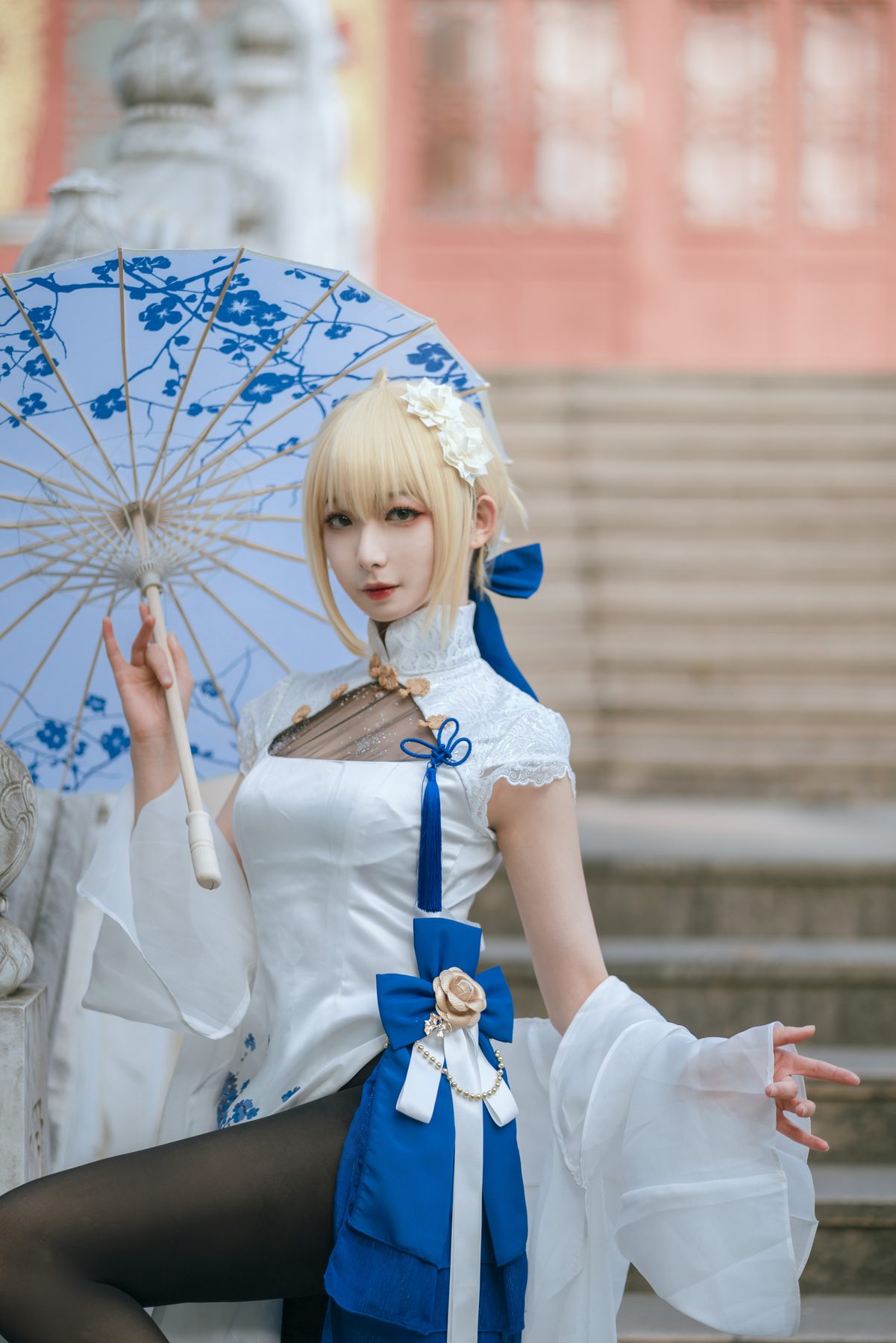 封疆疆v saber 旗袍 COS写真