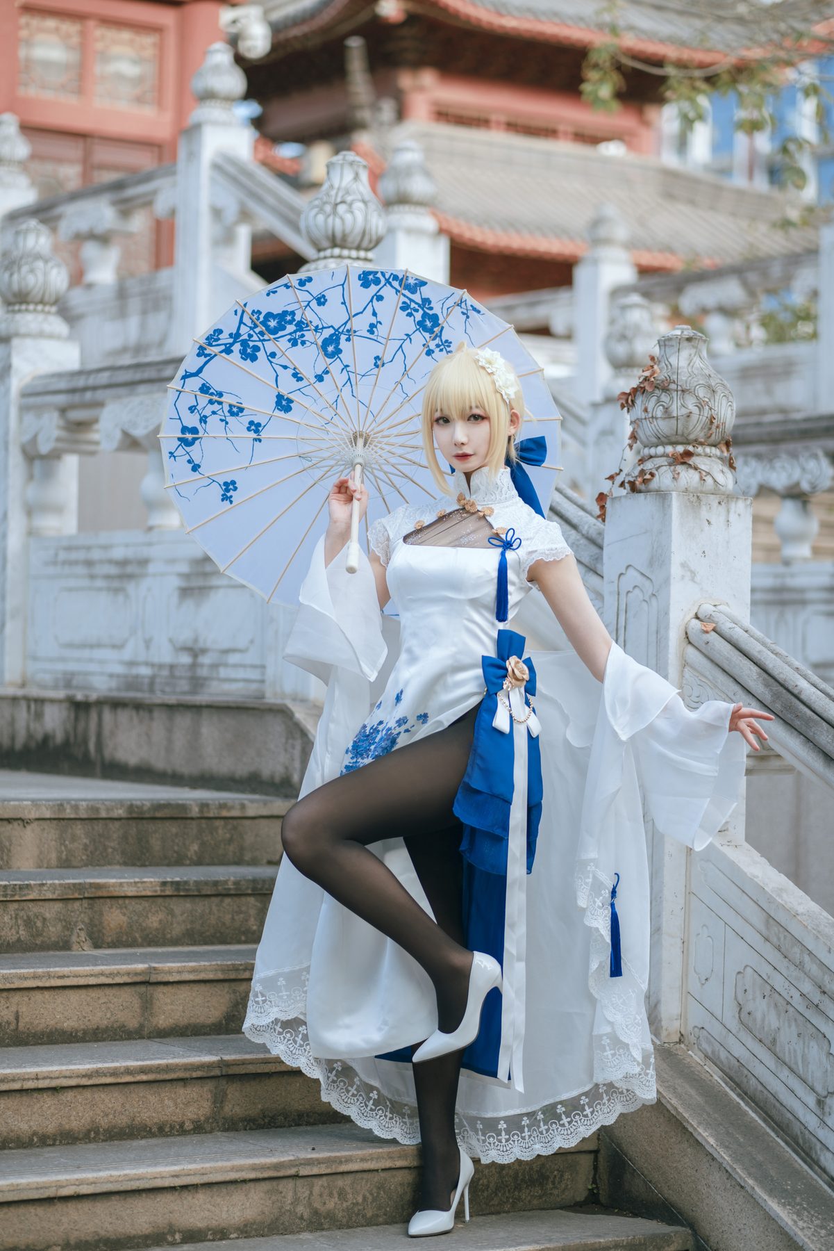 封疆疆v saber 旗袍 COS写真