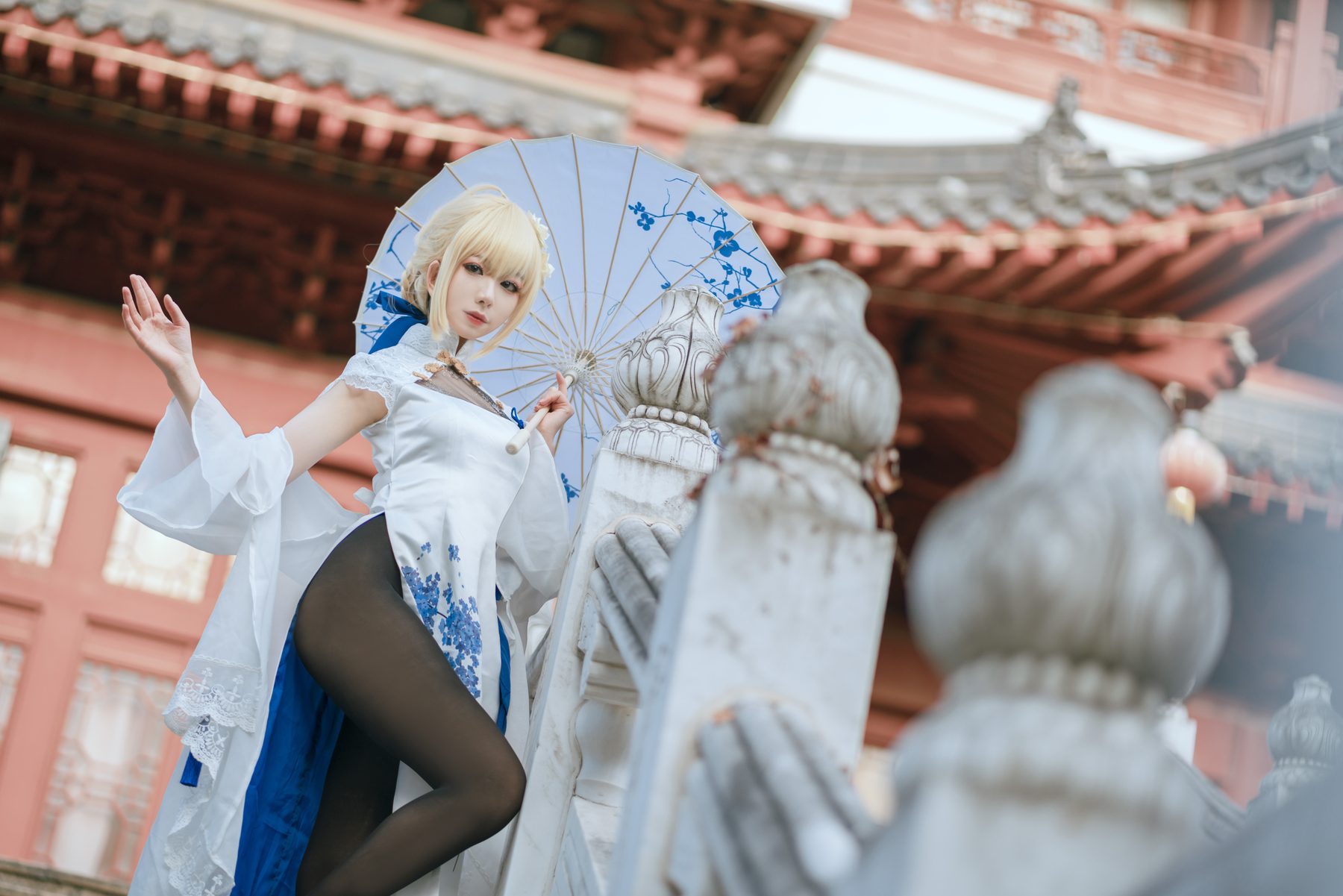 封疆疆v saber 旗袍 COS写真