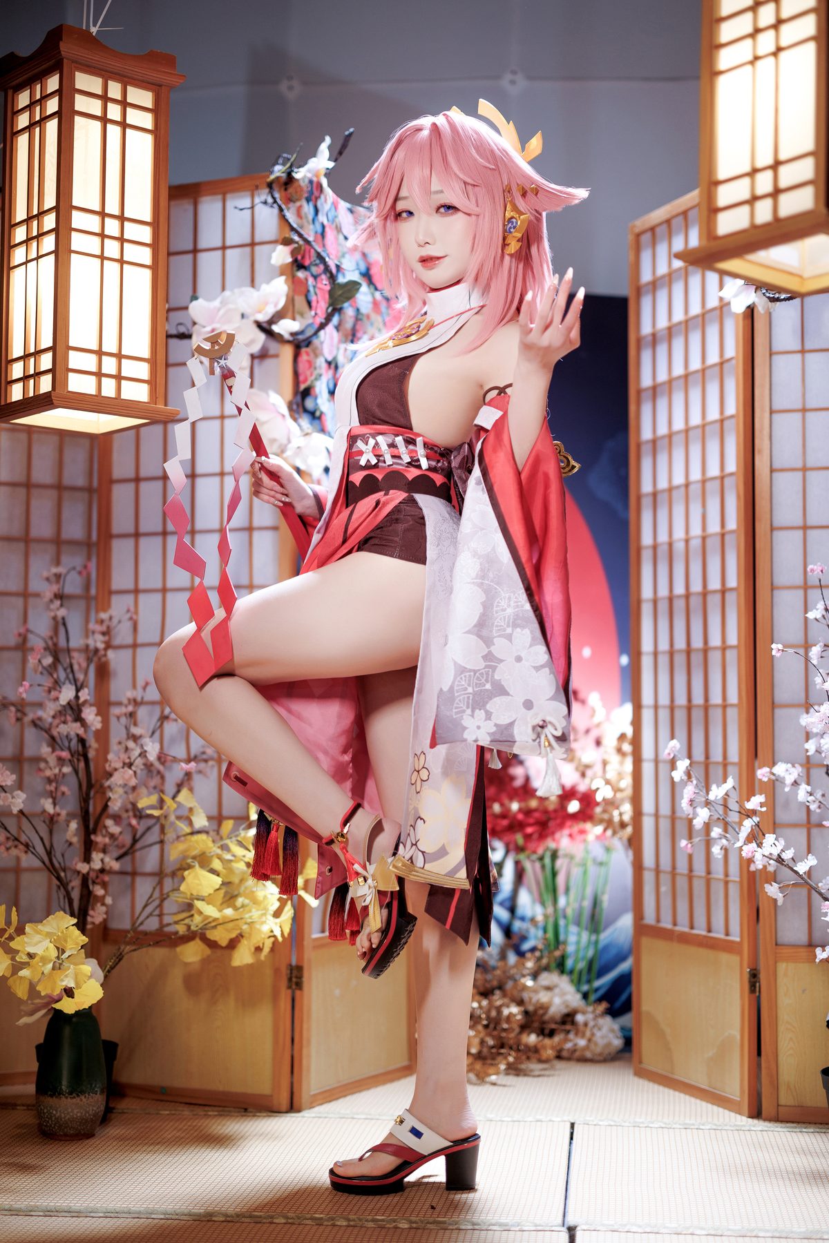封疆疆v 八重神子公式ver COS写真