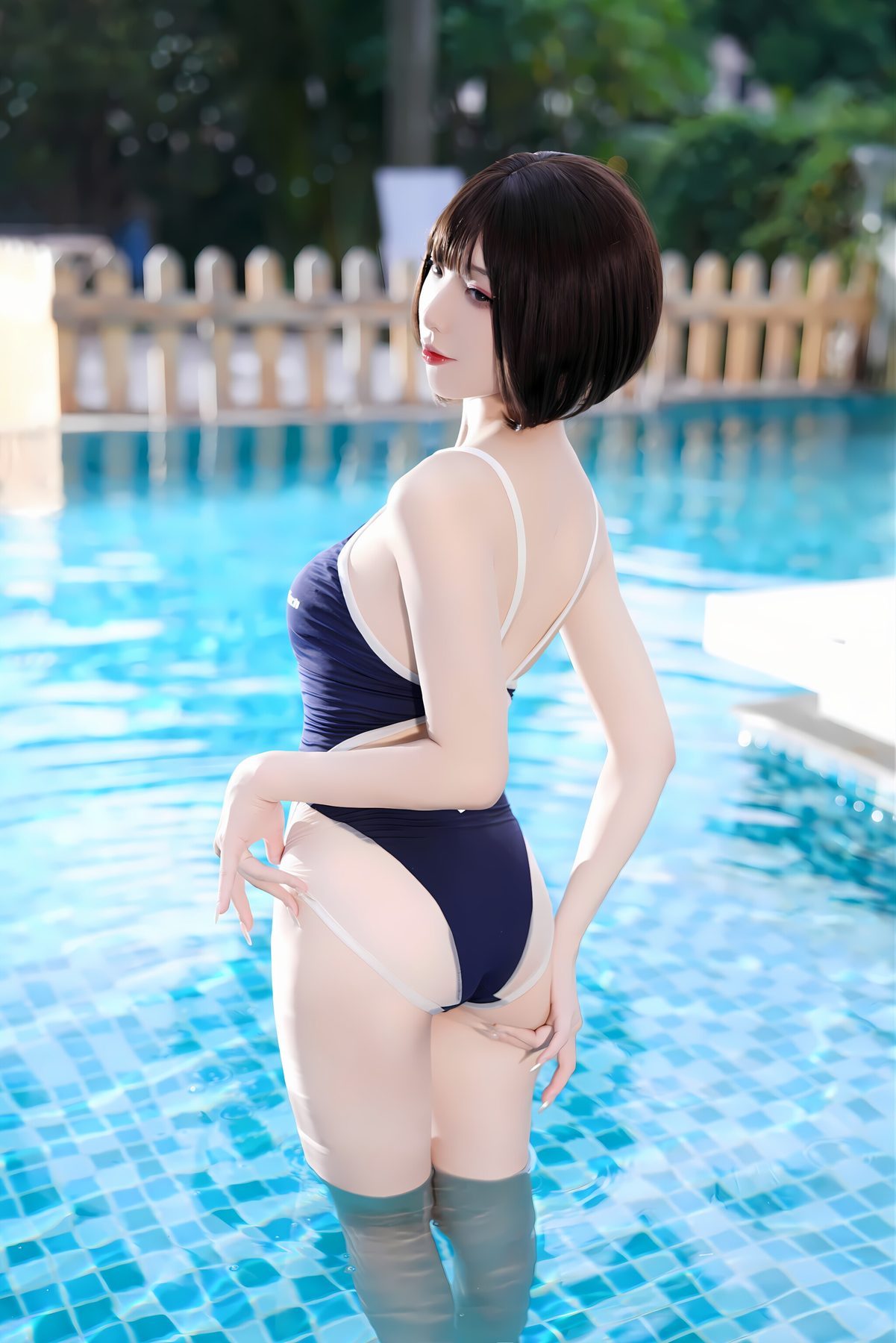 封疆疆v 小海月 竞泳 COS写真
