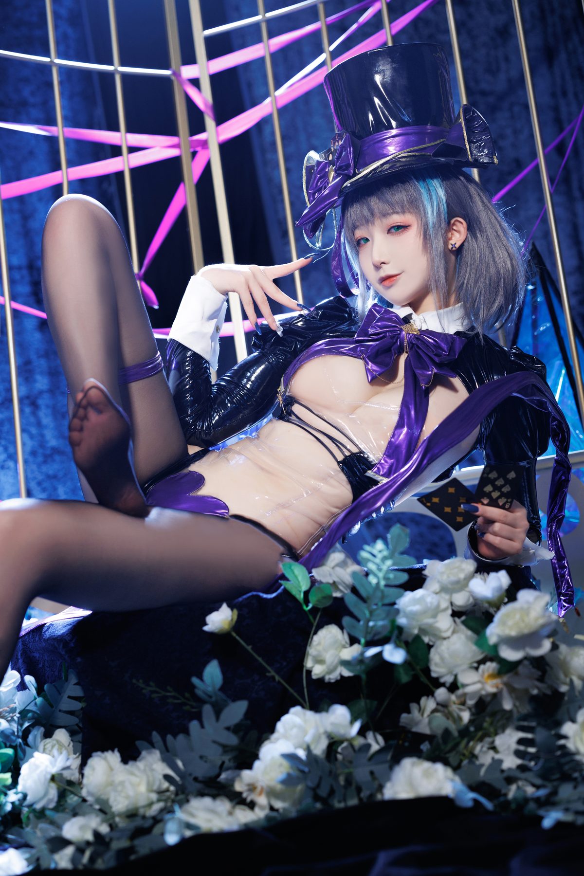 封疆疆v 柴郡魔术师 绚烂夜梦 COS写真