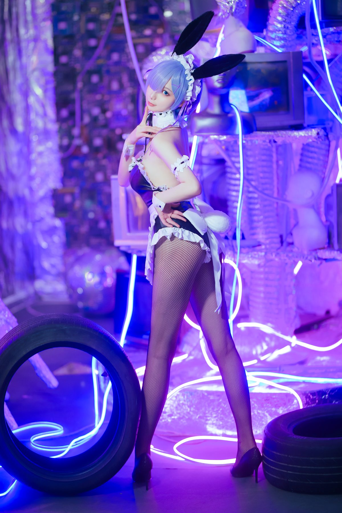 封疆疆v 蕾姆兔女郎 COS写真