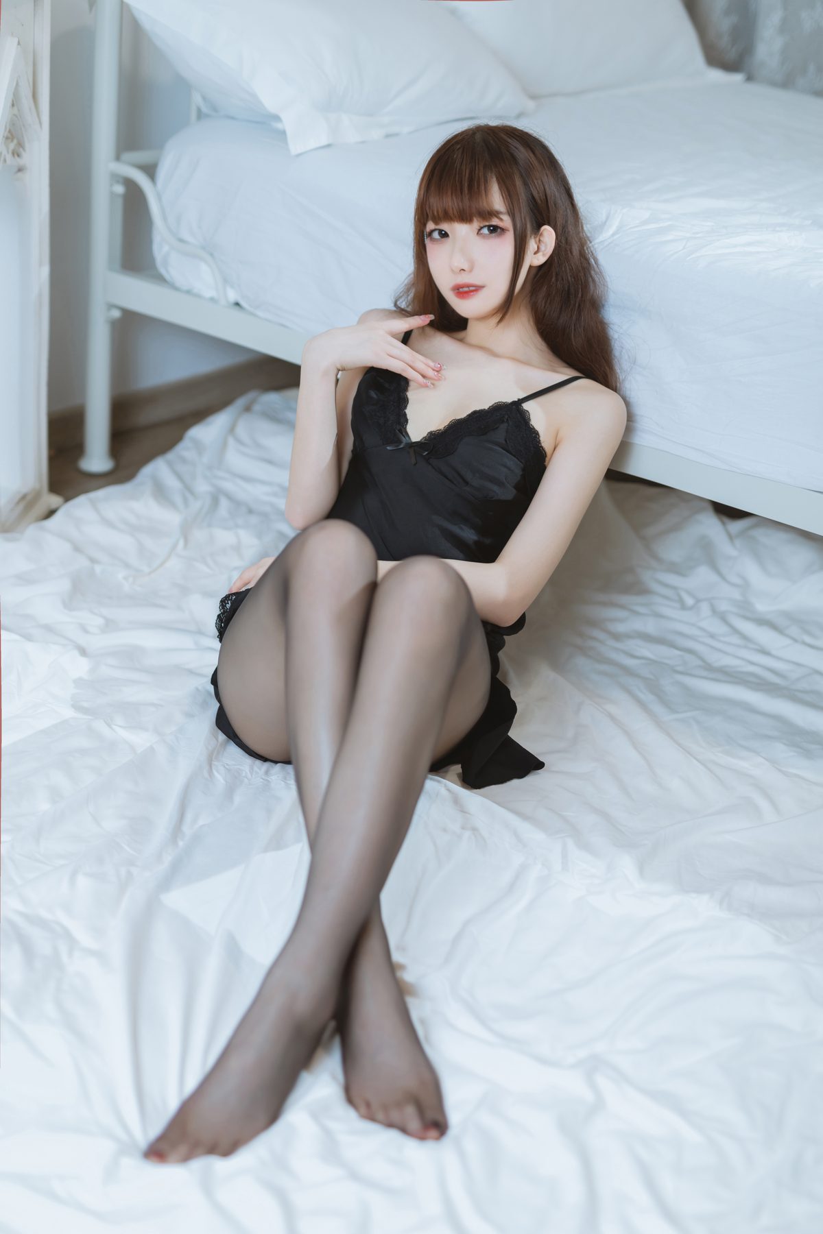 封疆疆v 黑丝睡衣 COS写真