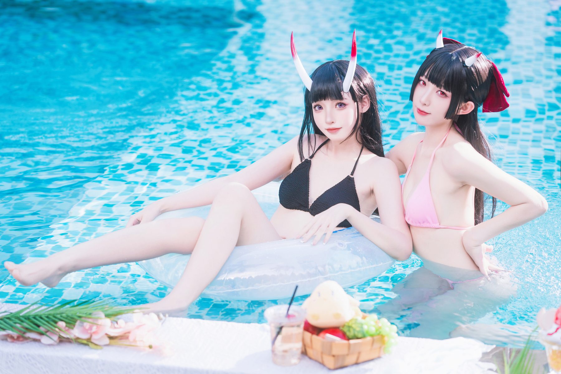 封疆疆v&祖木子 能代x酒匂泳装 COS写真