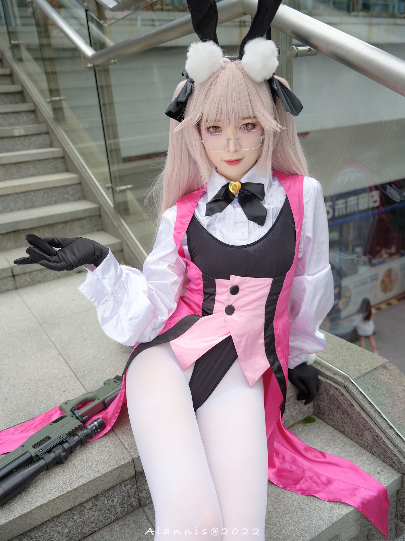 封疆疆v FGO 光之高扬斯卡娅兔女郎场照 COS写真