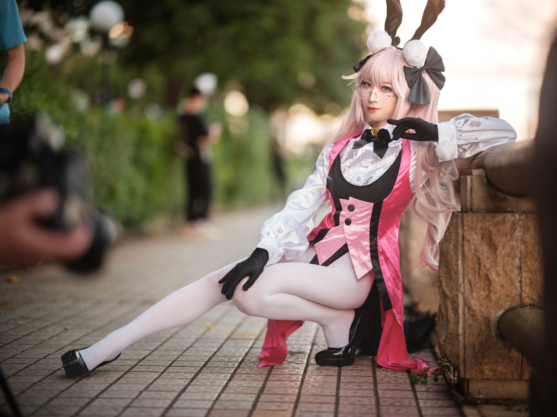 封疆疆v FGO 光之高扬斯卡娅兔女郎场照 COS写真