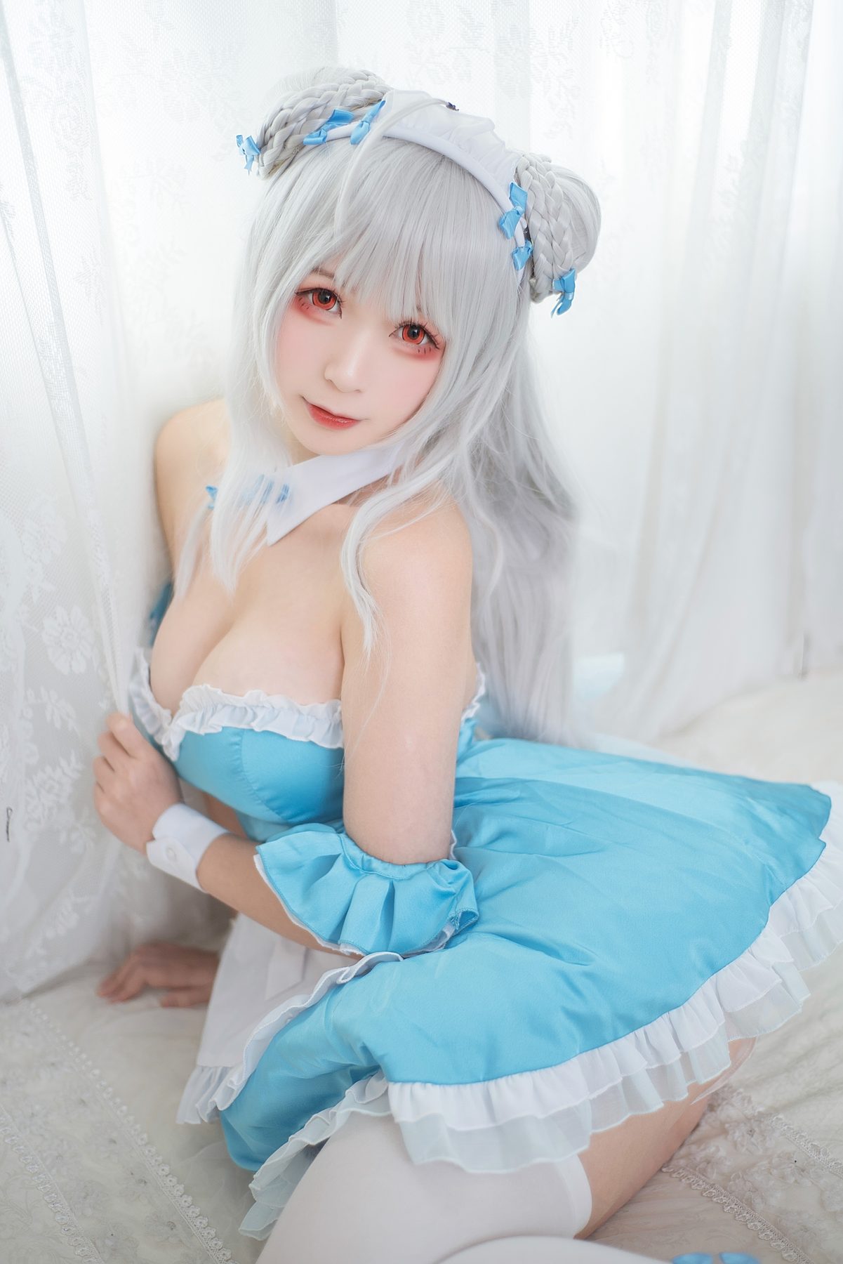 樱落酱 小天鹅女仆 COS写真