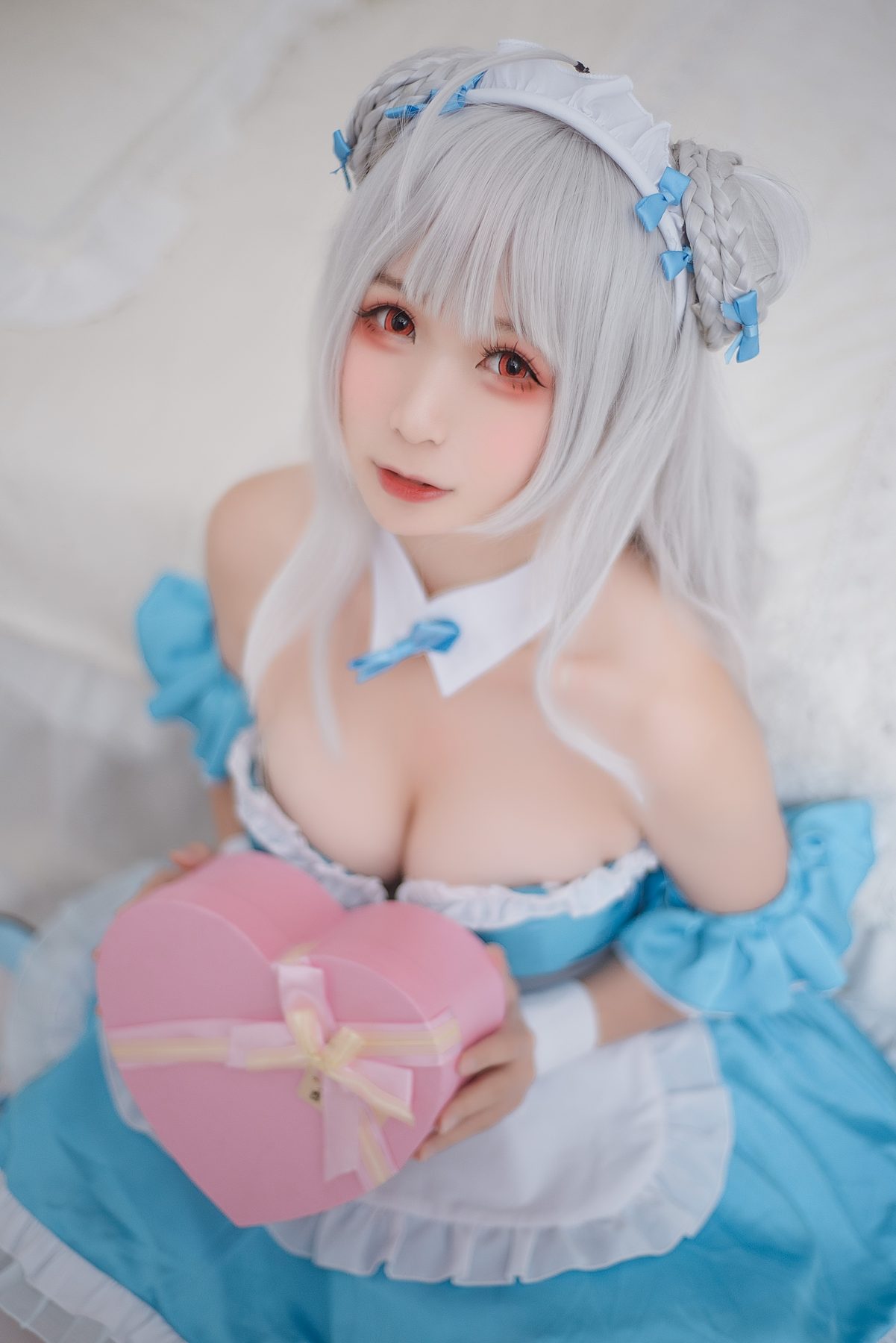 樱落酱 小天鹅女仆 COS写真