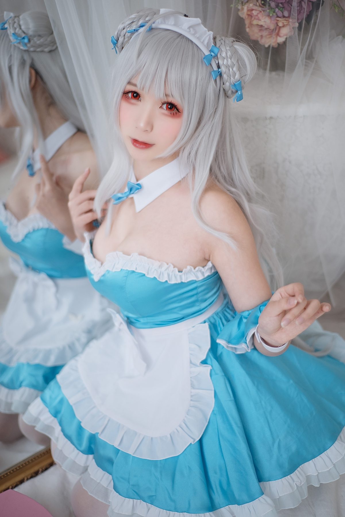 樱落酱 小天鹅女仆 COS写真