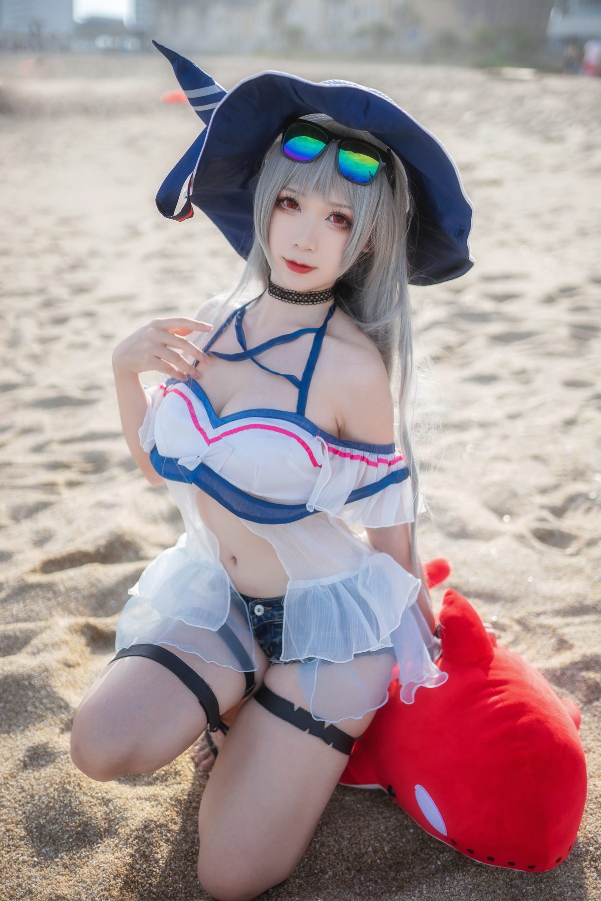 樱落酱 斯卡蒂泳装 COS写真