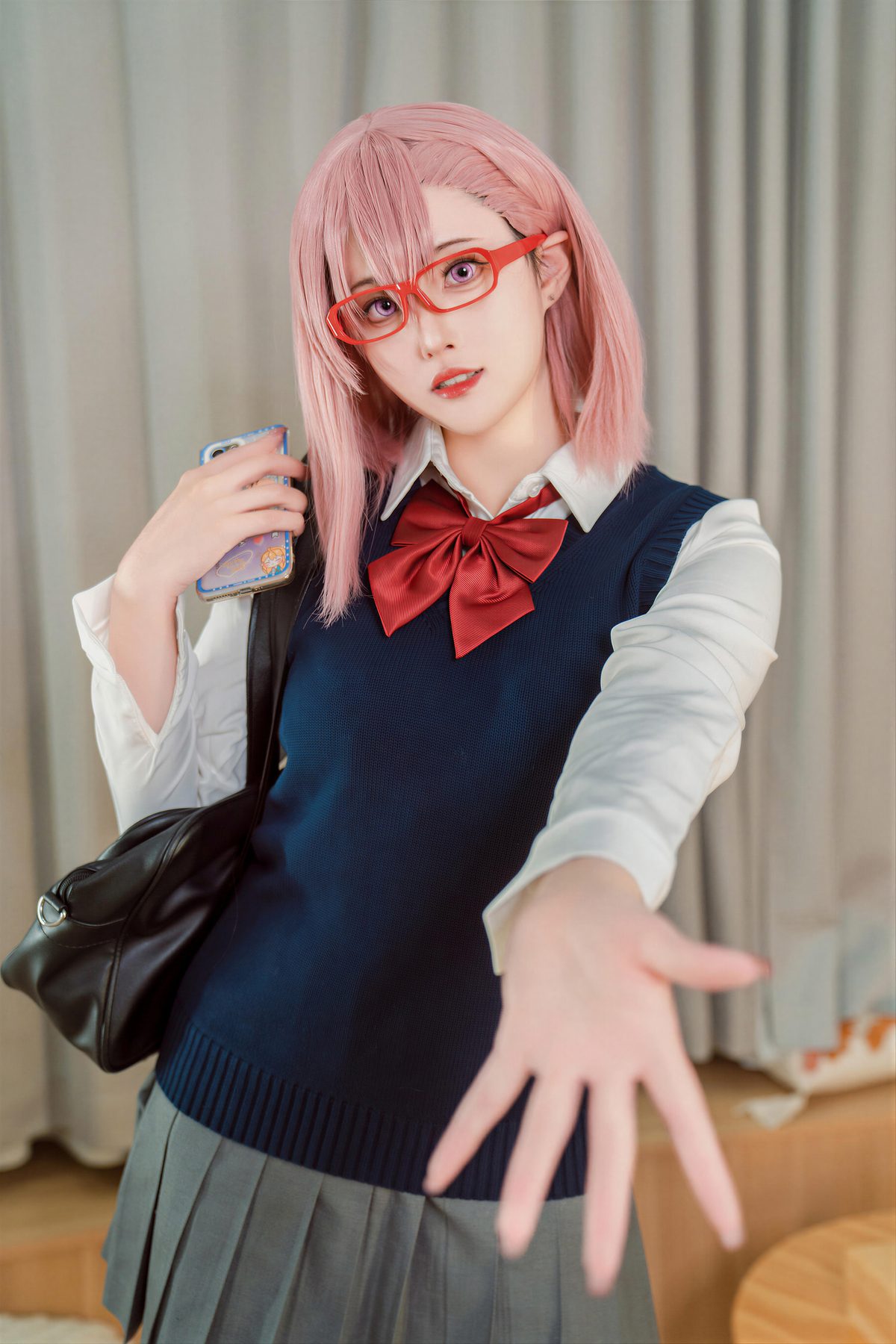 Natsuko夏夏子 5次元的诱惑-天乃莉莉纱校服 COS写真