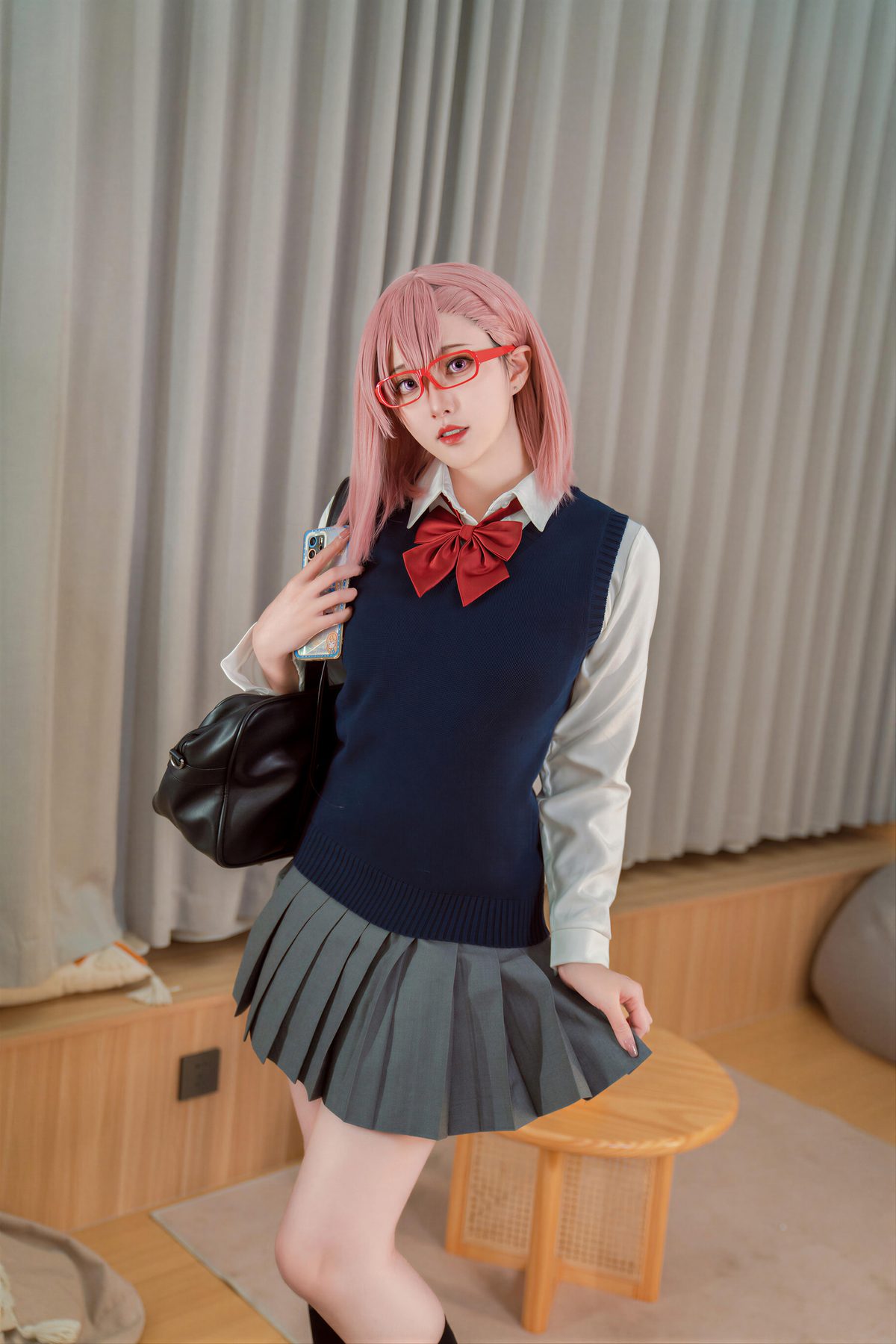Natsuko夏夏子 5次元的诱惑-天乃莉莉纱校服 COS写真