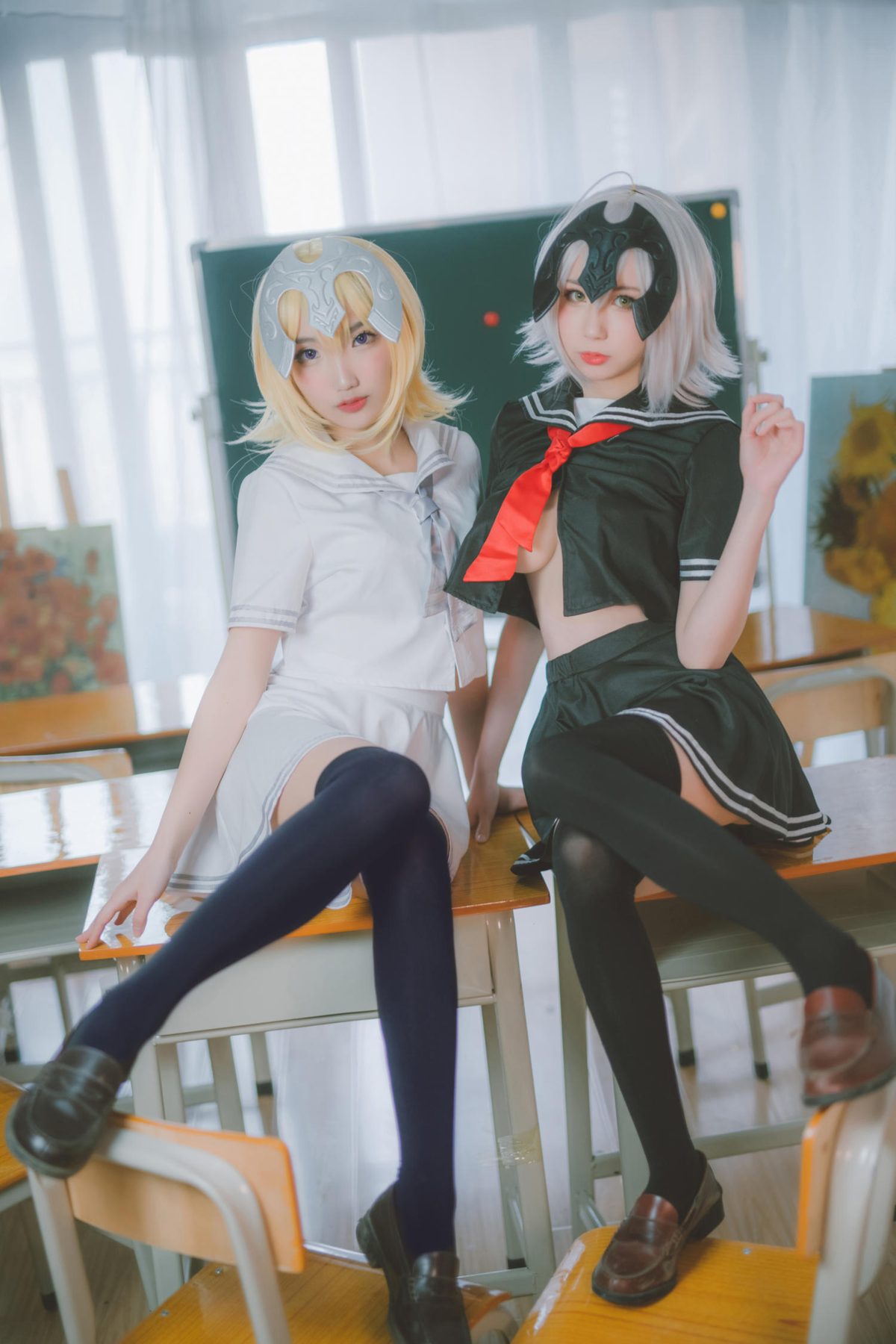西园寺南歌 黑白贞德 JK制服 COS写真