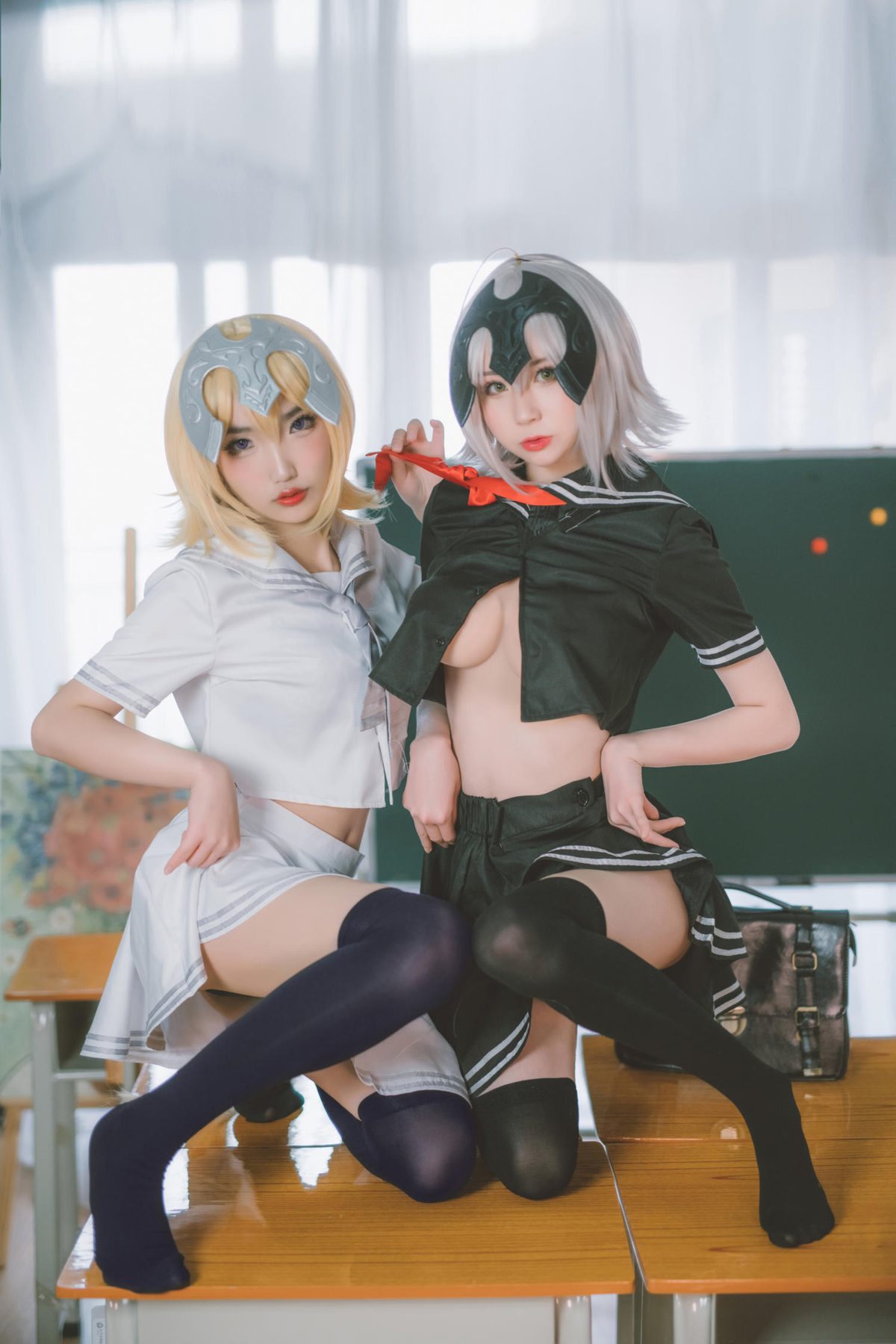 西园寺南歌 黑白贞德 JK制服 COS写真