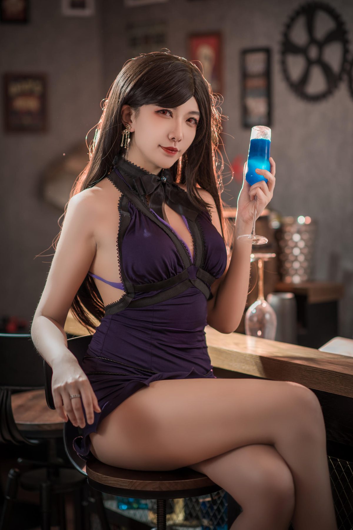 源纱希喵喵喵 蒂法礼服 COS写真