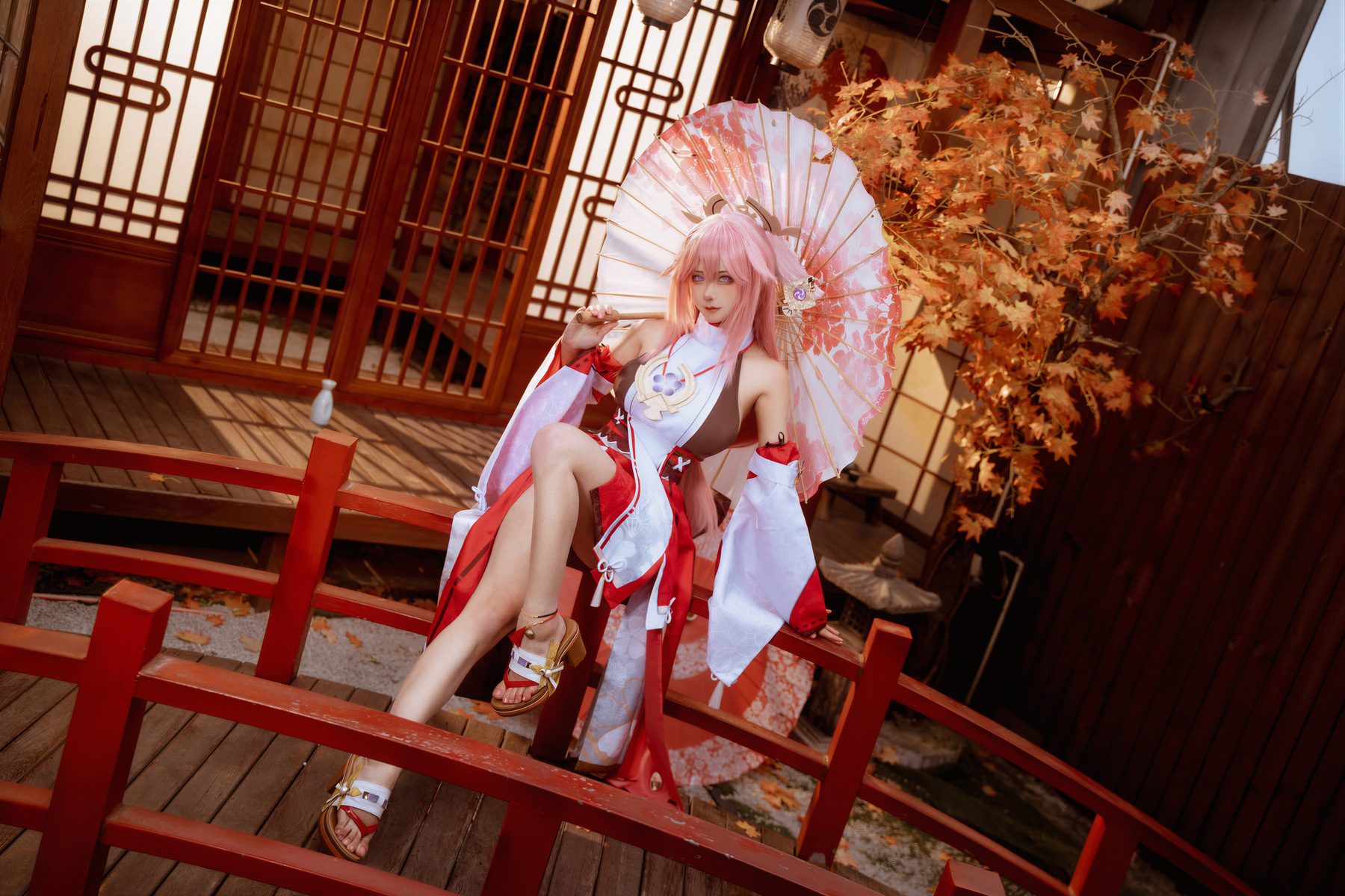 Seya 狮砸 原神 八重神子 COS写真