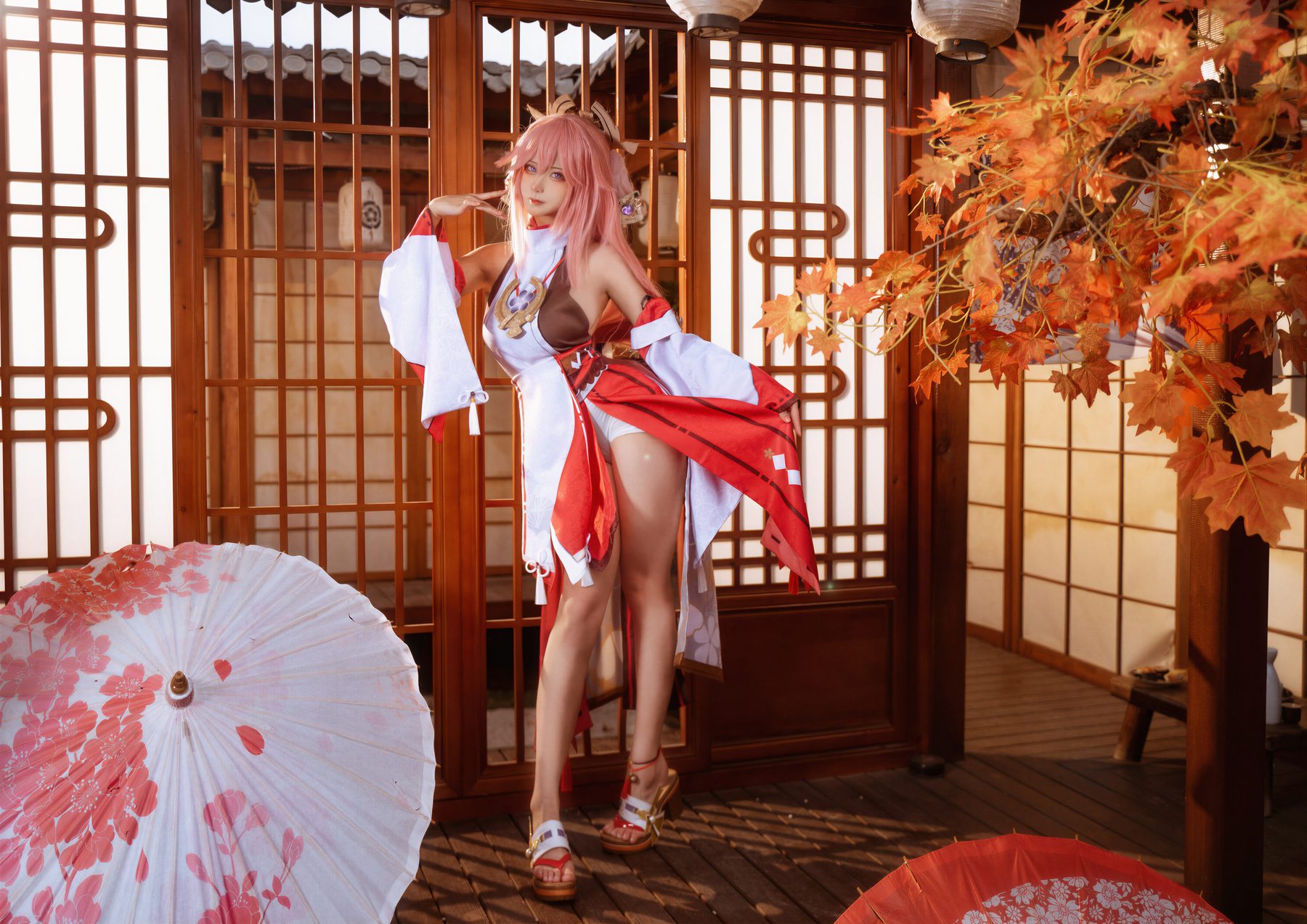 Seya 狮砸 原神 八重神子 COS写真