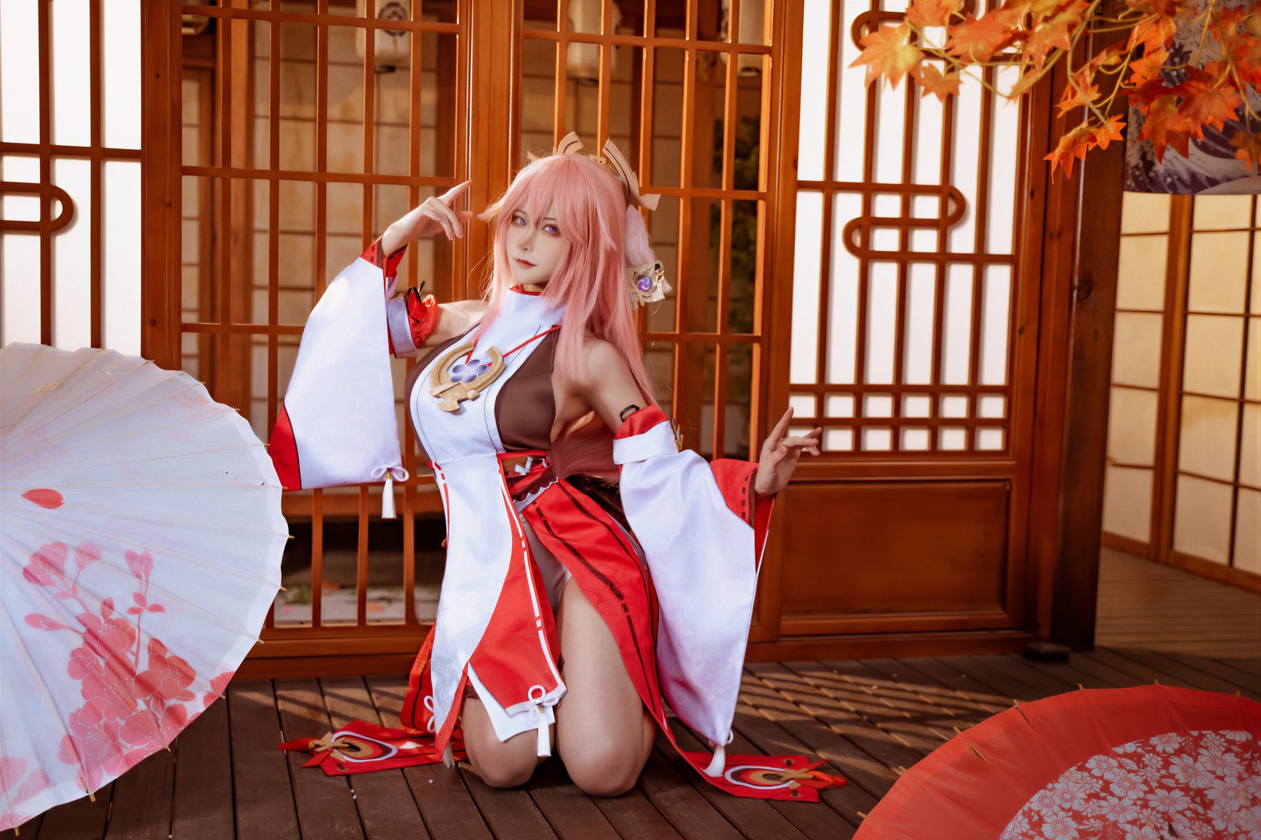 Seya 狮砸 原神 八重神子 COS写真