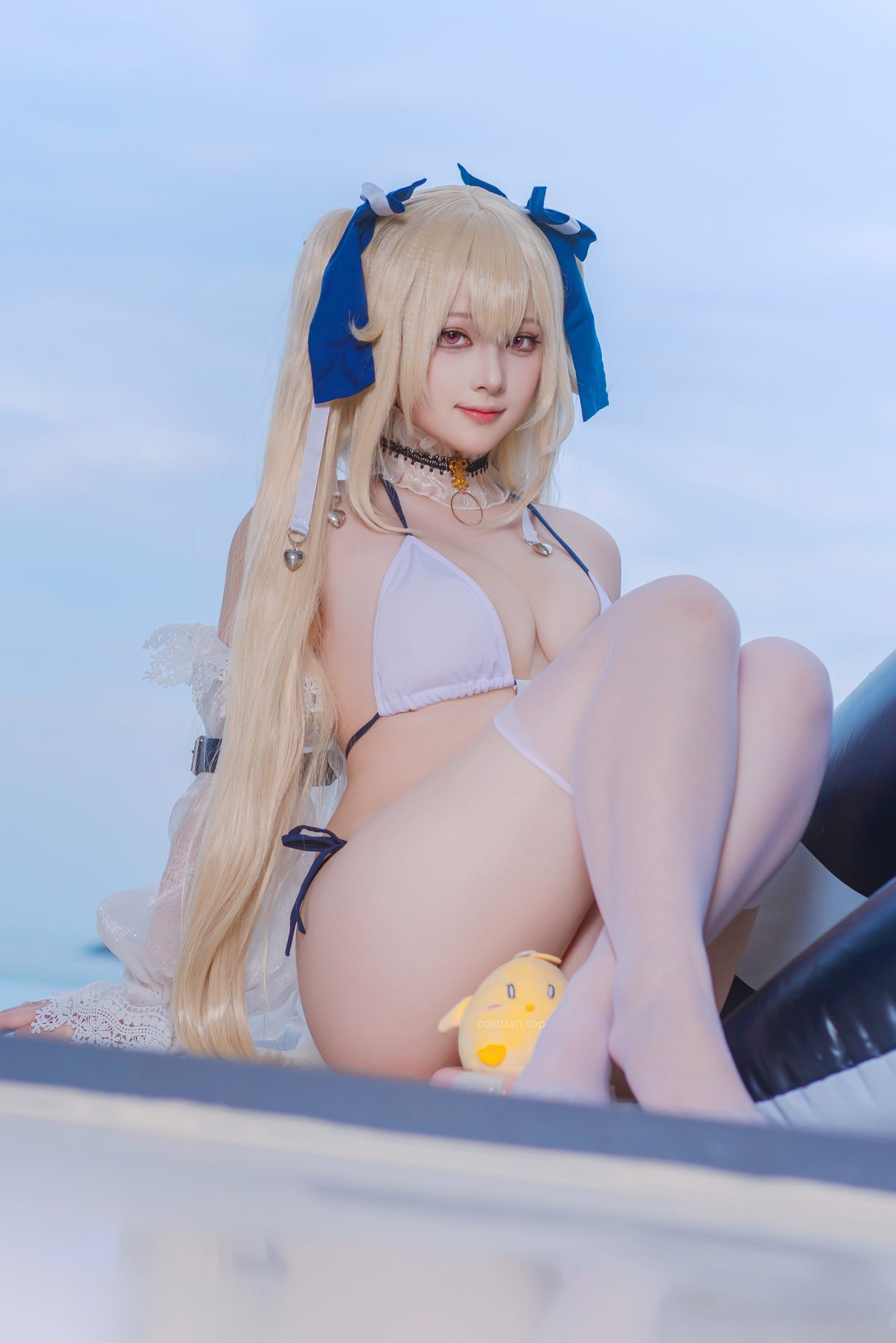 屿鱼Yukako 碧蓝航线·安克雷奇(泳装·皮肤) COS写真