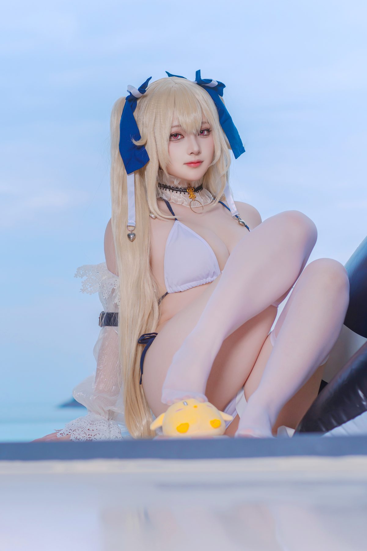 屿鱼Yukako 碧蓝航线·安克雷奇(泳装·皮肤) COS写真