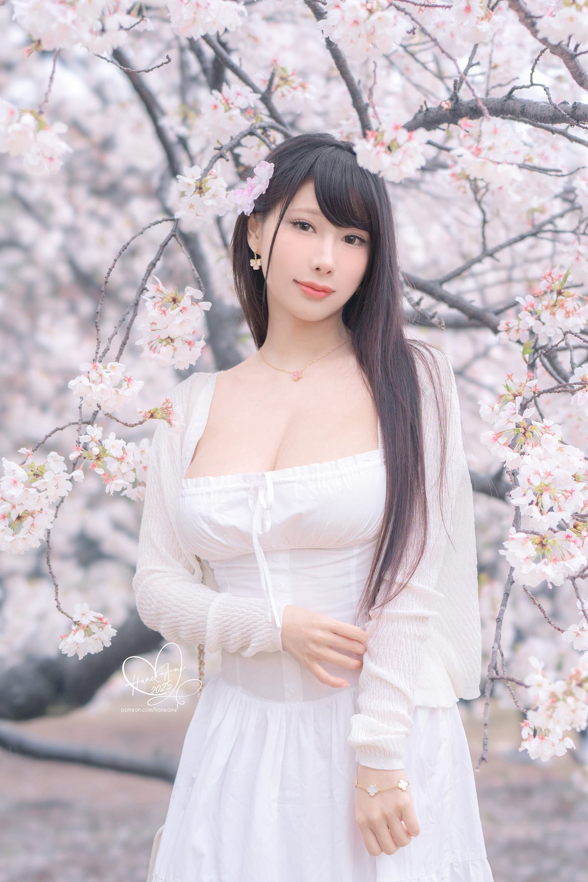 HaneAme雨波 2025年05月订阅 原创 雨樱下的约定 COS写真