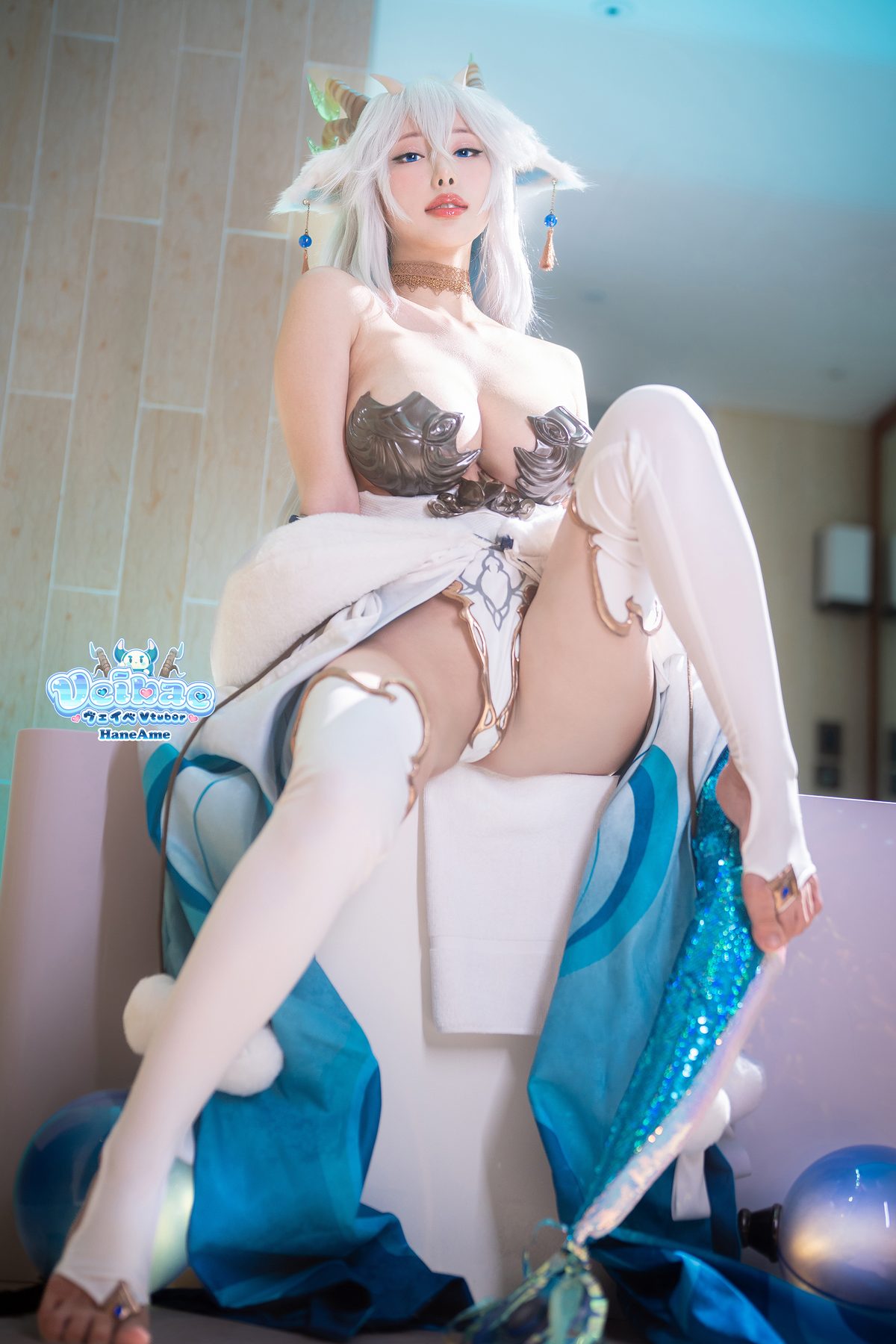 HaneAme雨波 Vtuber Veibae 恶魔女仆&龙娘 写真书 COS写真