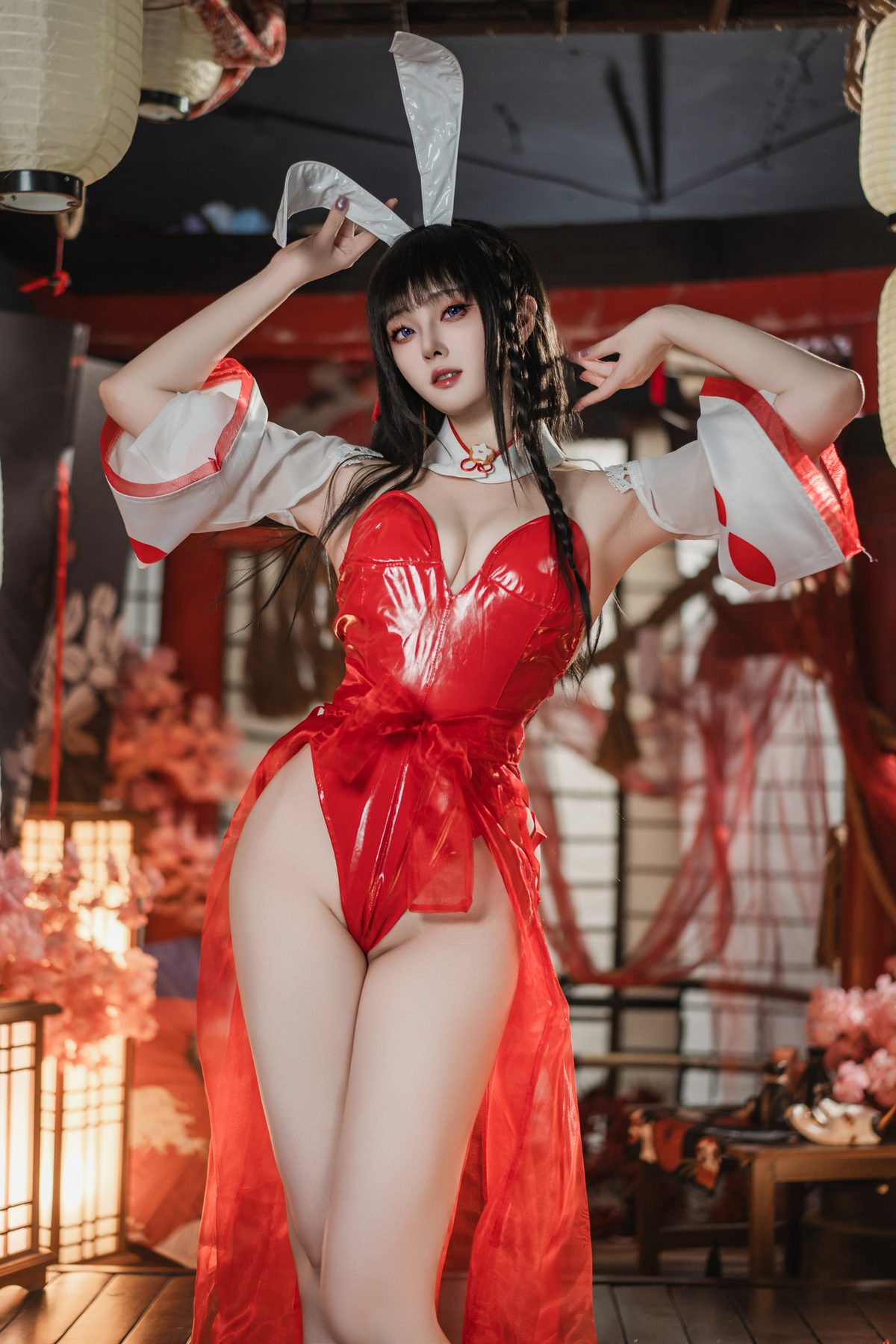 Natsuko夏夏子 碧蓝航线 大山巫女兔 COS写真