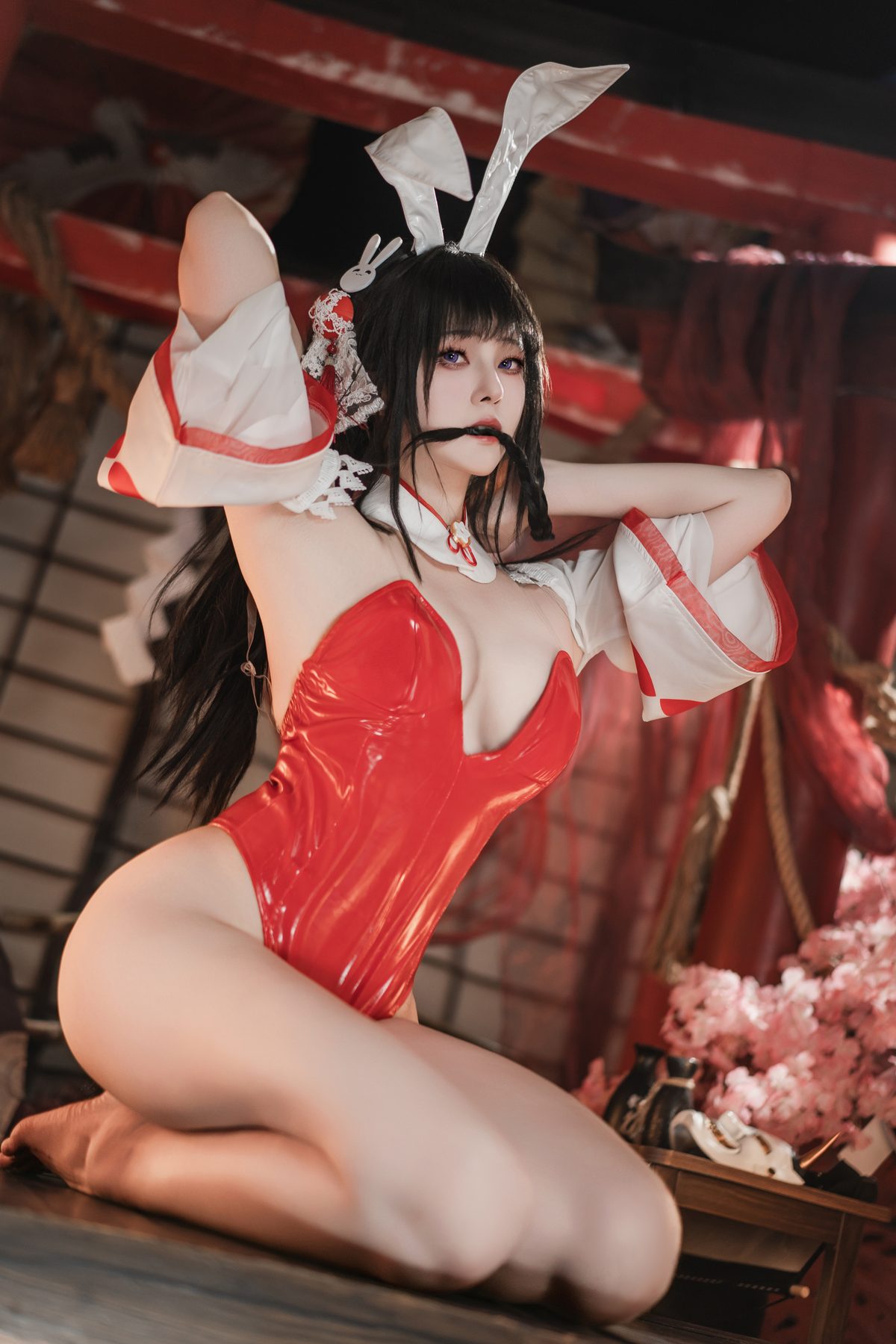 Natsuko夏夏子 碧蓝航线 大山巫女兔 COS写真