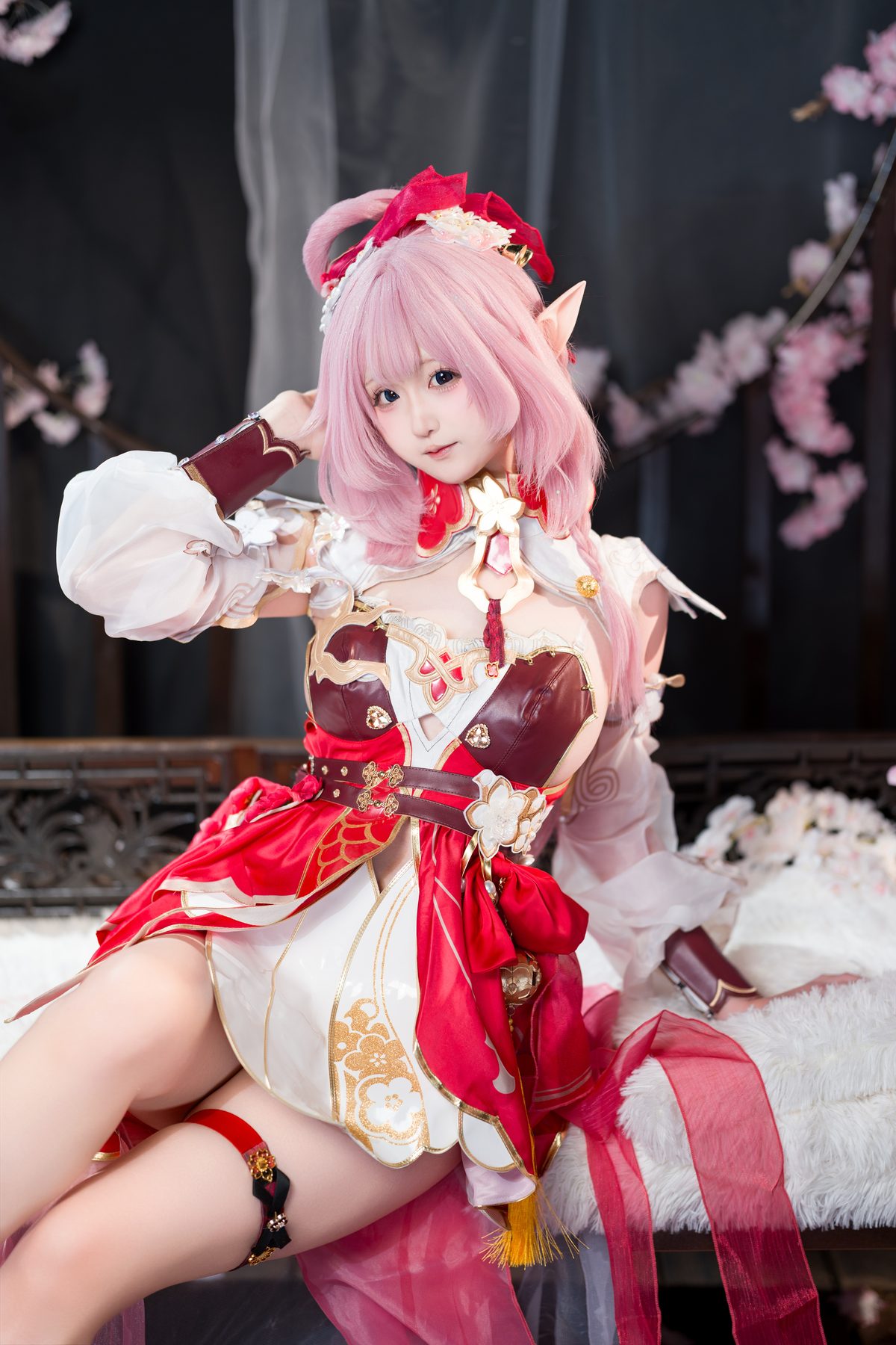 Seele麦麦 cosplay写真_爱莉希雅的春好物语合集 | Seele麦麦 爱莉希雅全套图包 [47P-1.02GB]