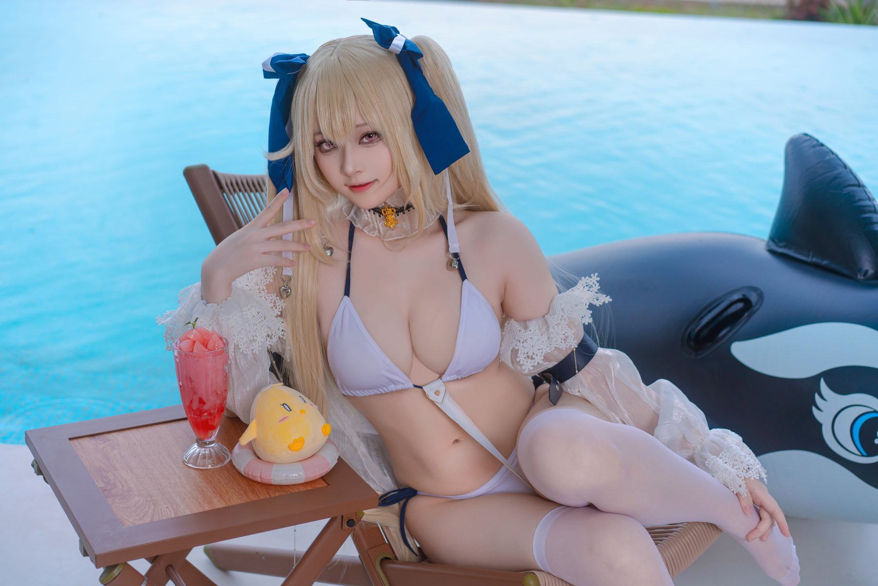 屿鱼 碧蓝航线·安克雷奇(泳装·皮肤) COS写真