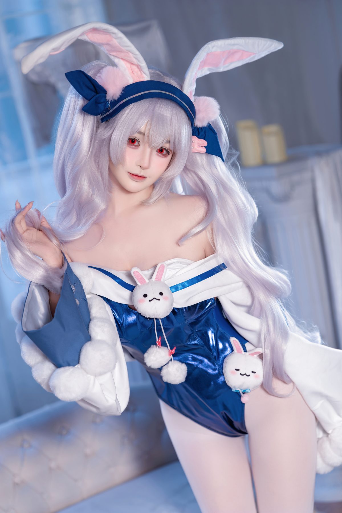 桜井宁宁 碧蓝航线 拉菲兔改 COS写真