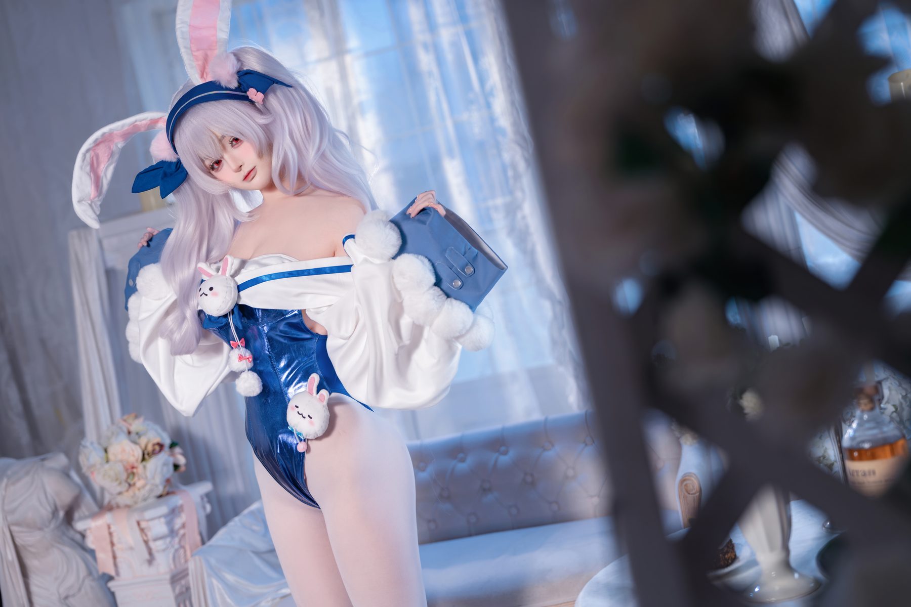 桜井宁宁 碧蓝航线 拉菲兔改 COS写真