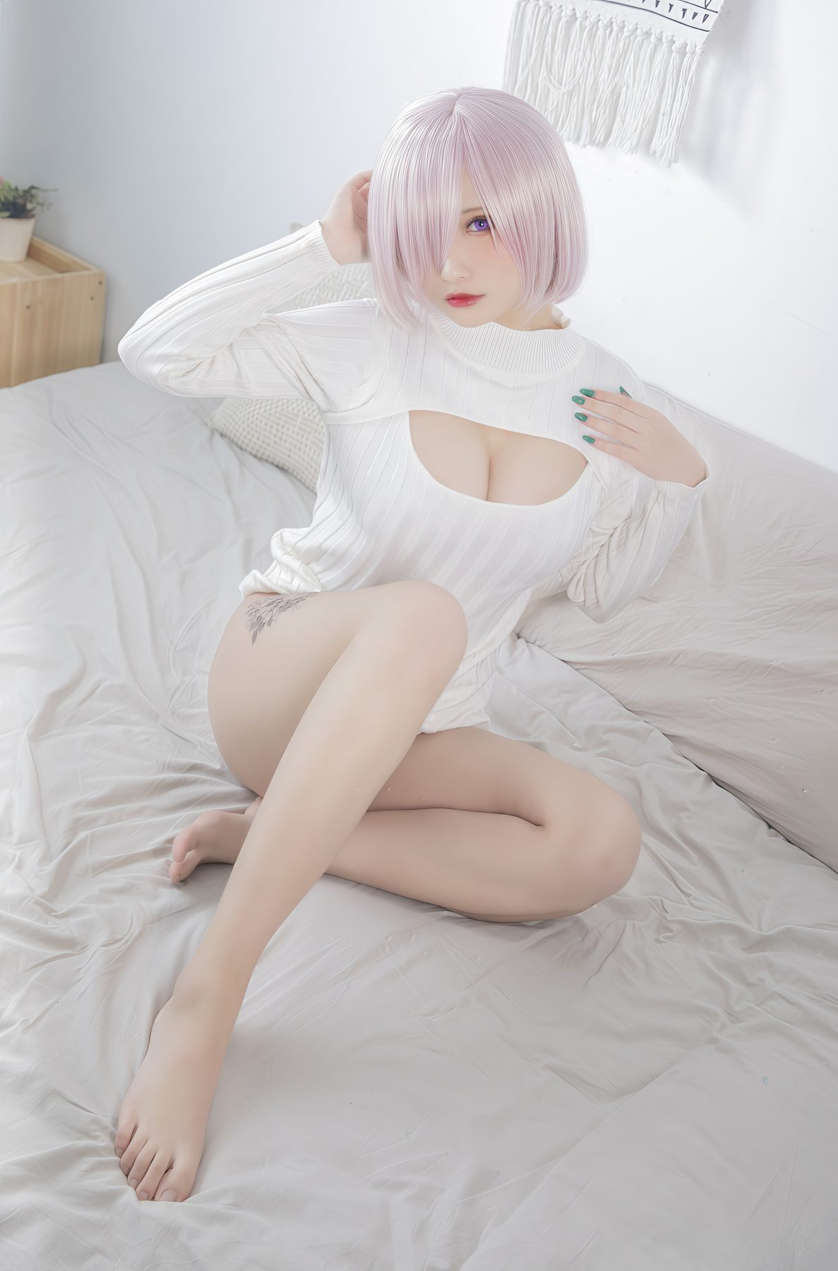 洛璃LoLiSAMA 玛修 基列莱特 开胸毛衣 COS写真