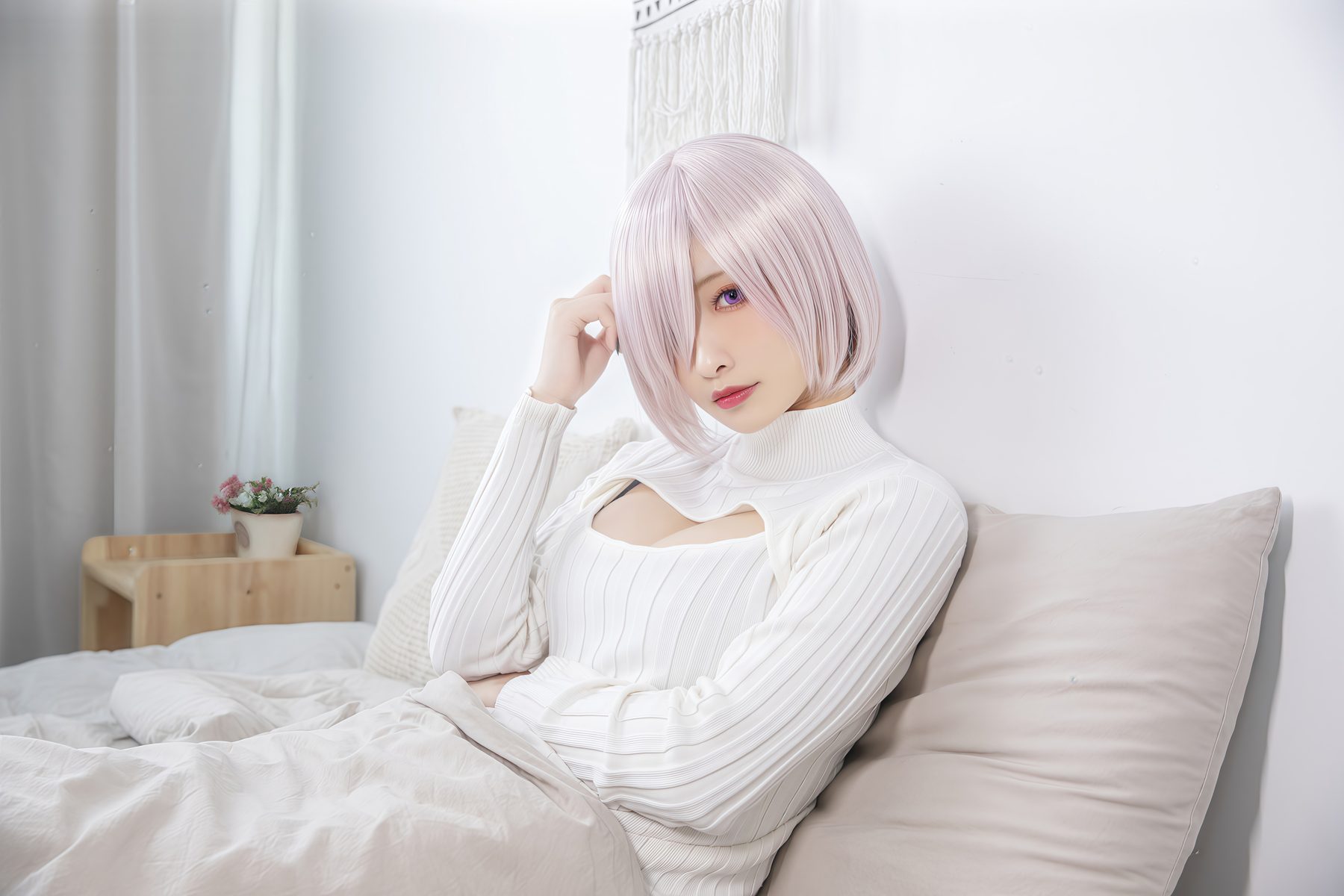 洛璃LoLiSAMA 玛修 基列莱特 开胸毛衣 COS写真