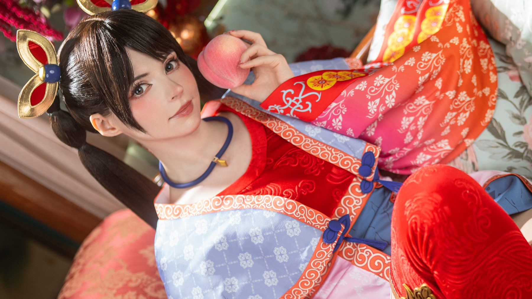 Peach milky Da Qiao COS写真