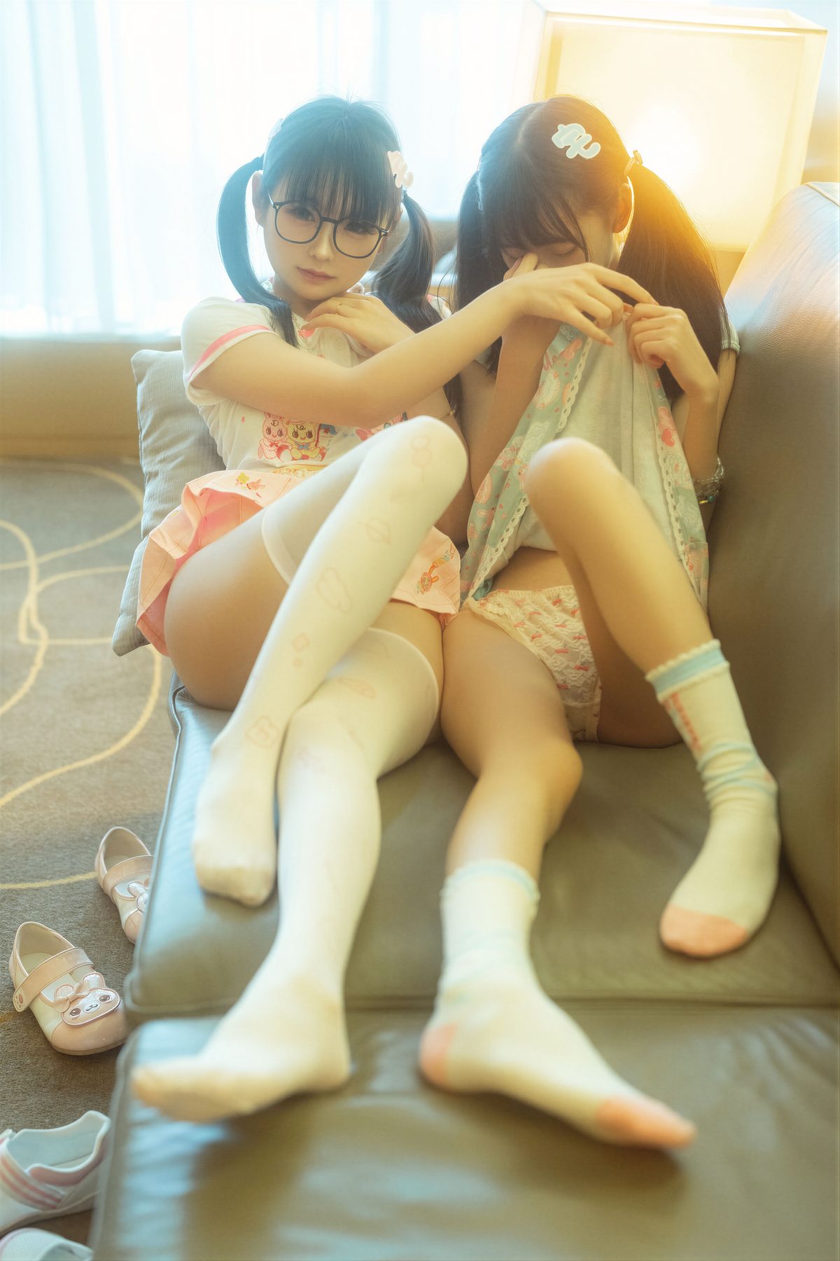 幼水铃衣 双人 COS写真