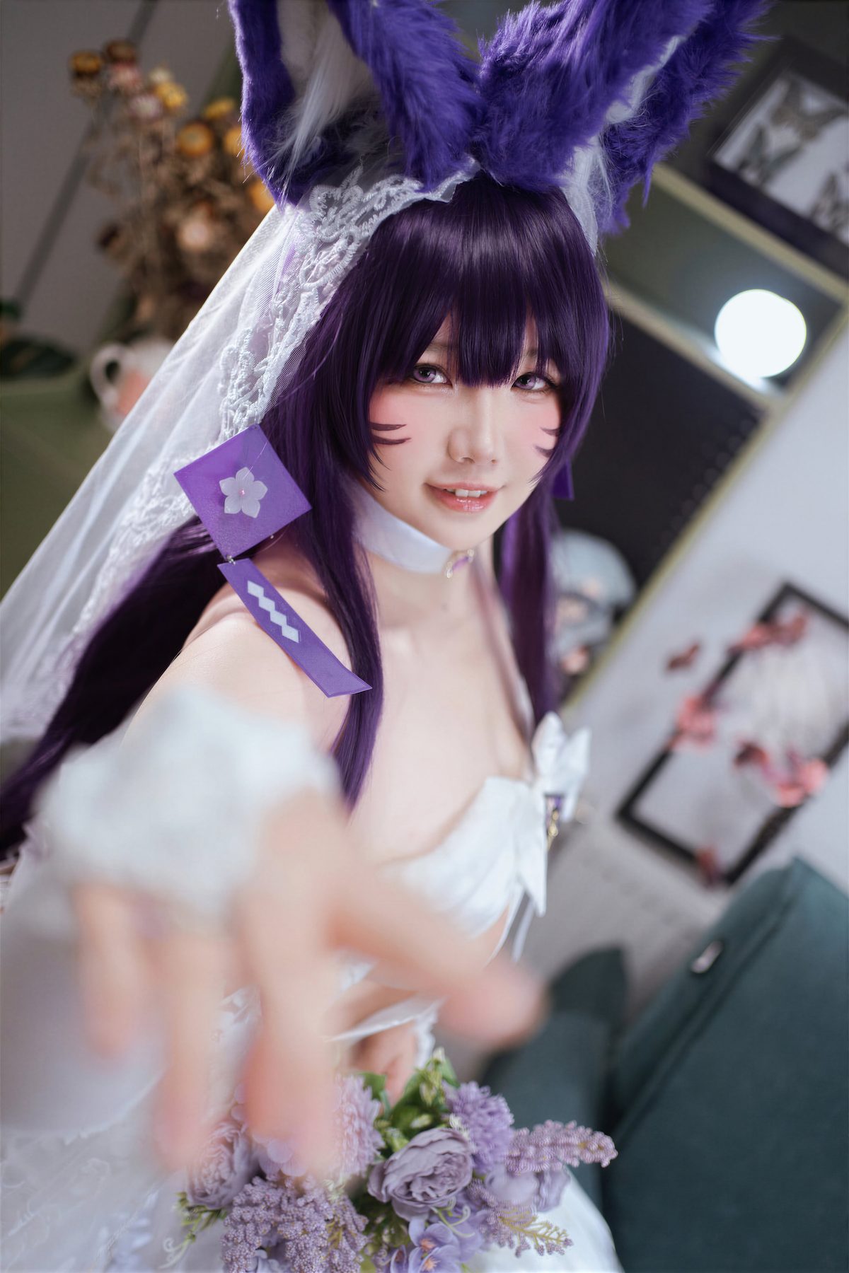 阿半今天很开心 武藏誓约花嫁 碧蓝航线 COS写真