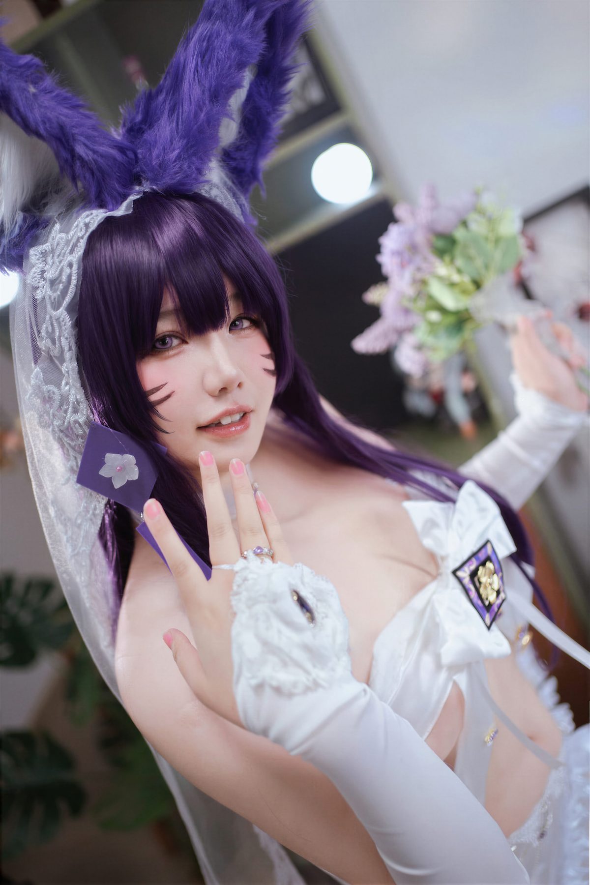 阿半今天很开心 武藏誓约花嫁 碧蓝航线 COS写真
